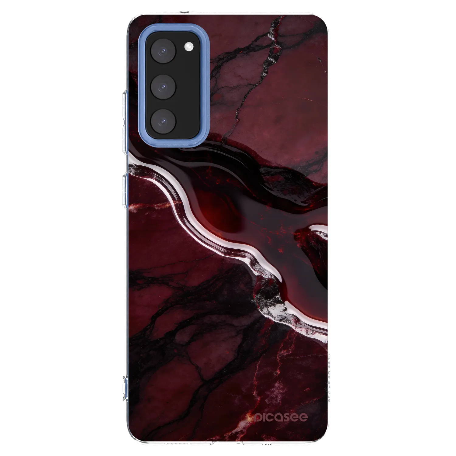 Picasee διαφανής θήκη σιλικόνης Samsung Galaxy S20 FE - Cherry stone