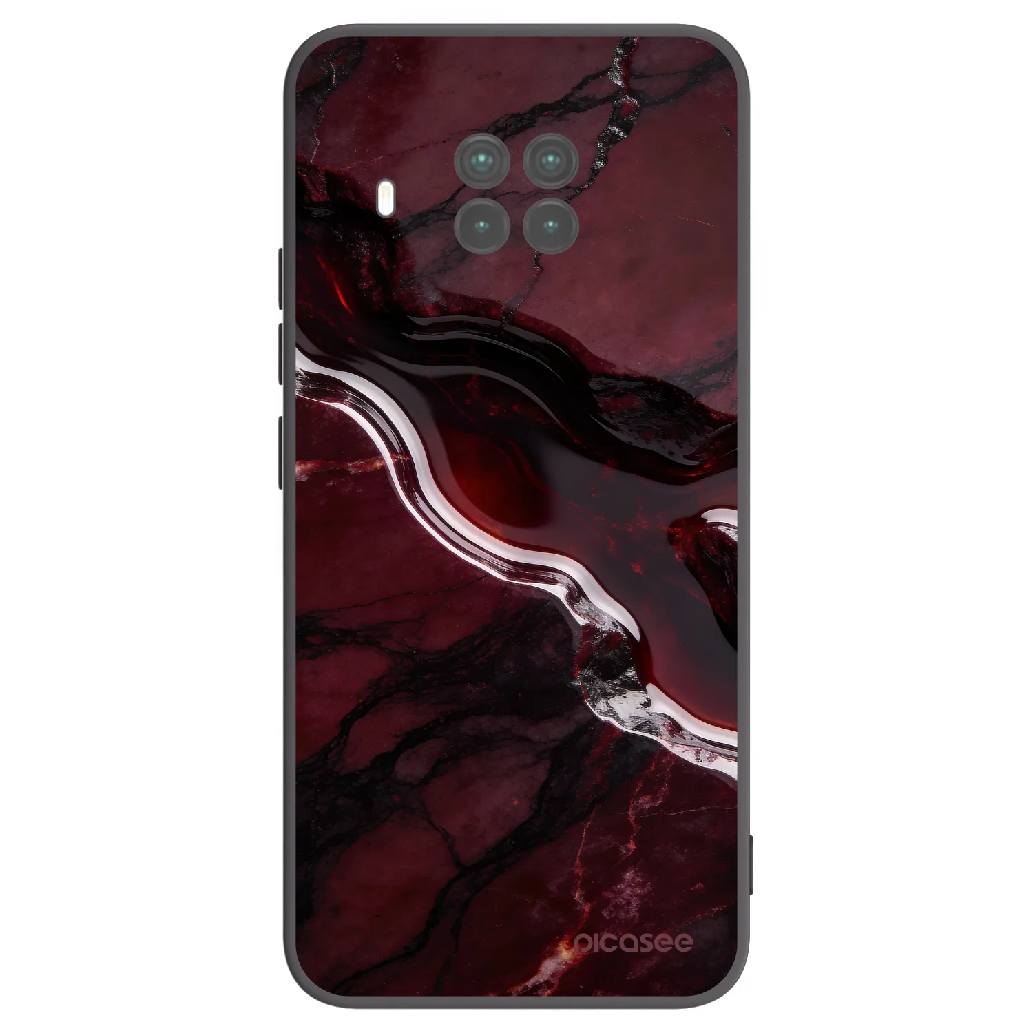Picasee Μαύρη θήκη σιλικόνης για Xiaomi Mi 10T Lite - Cherry stone