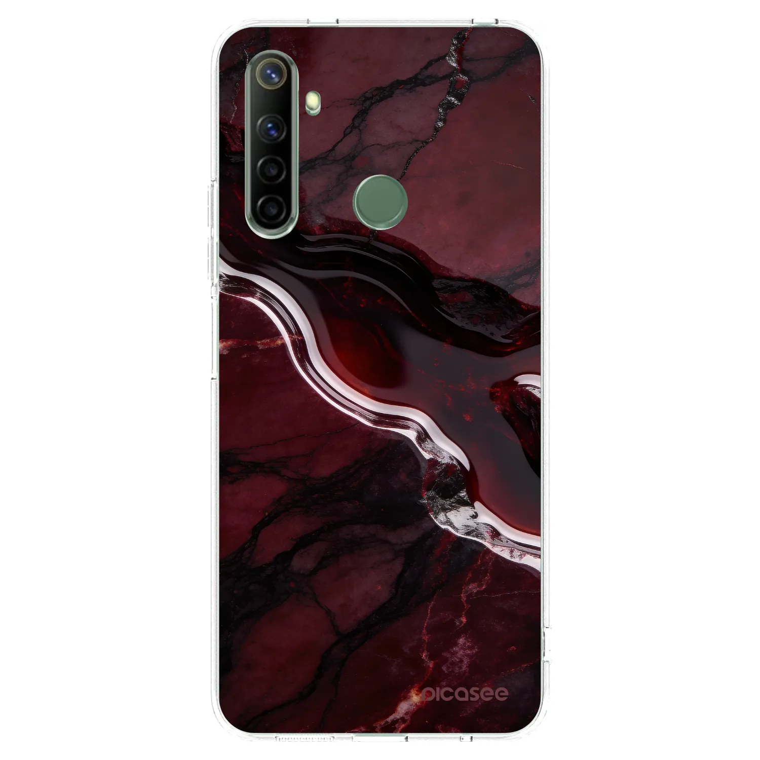 Picasee διαφανής θήκη σιλικόνης Realme 6i - Cherry stone