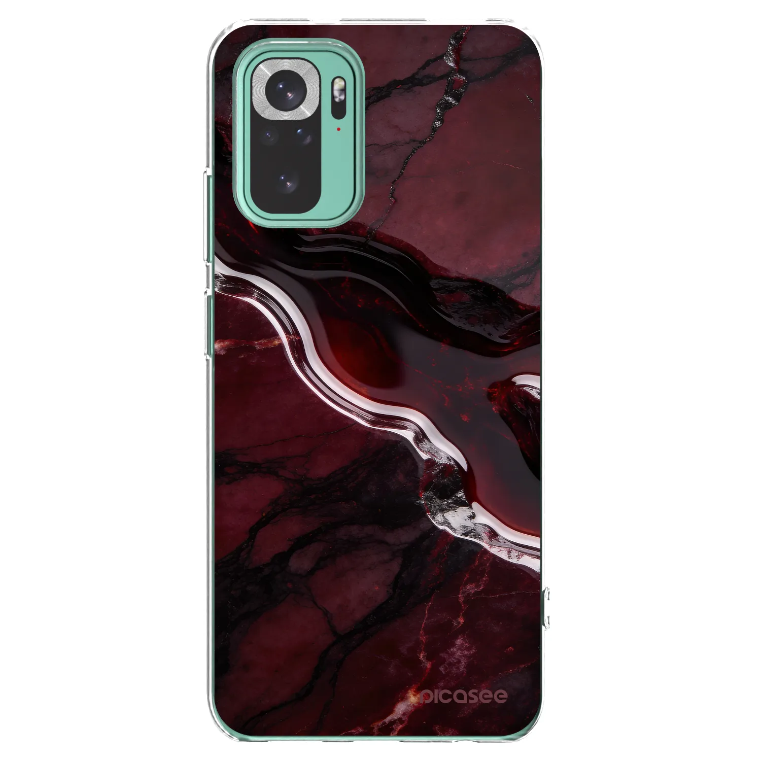 Picasee διαφανής θήκη σιλικόνης Xiaomi Redmi Note 10 Pro - Cherry stone