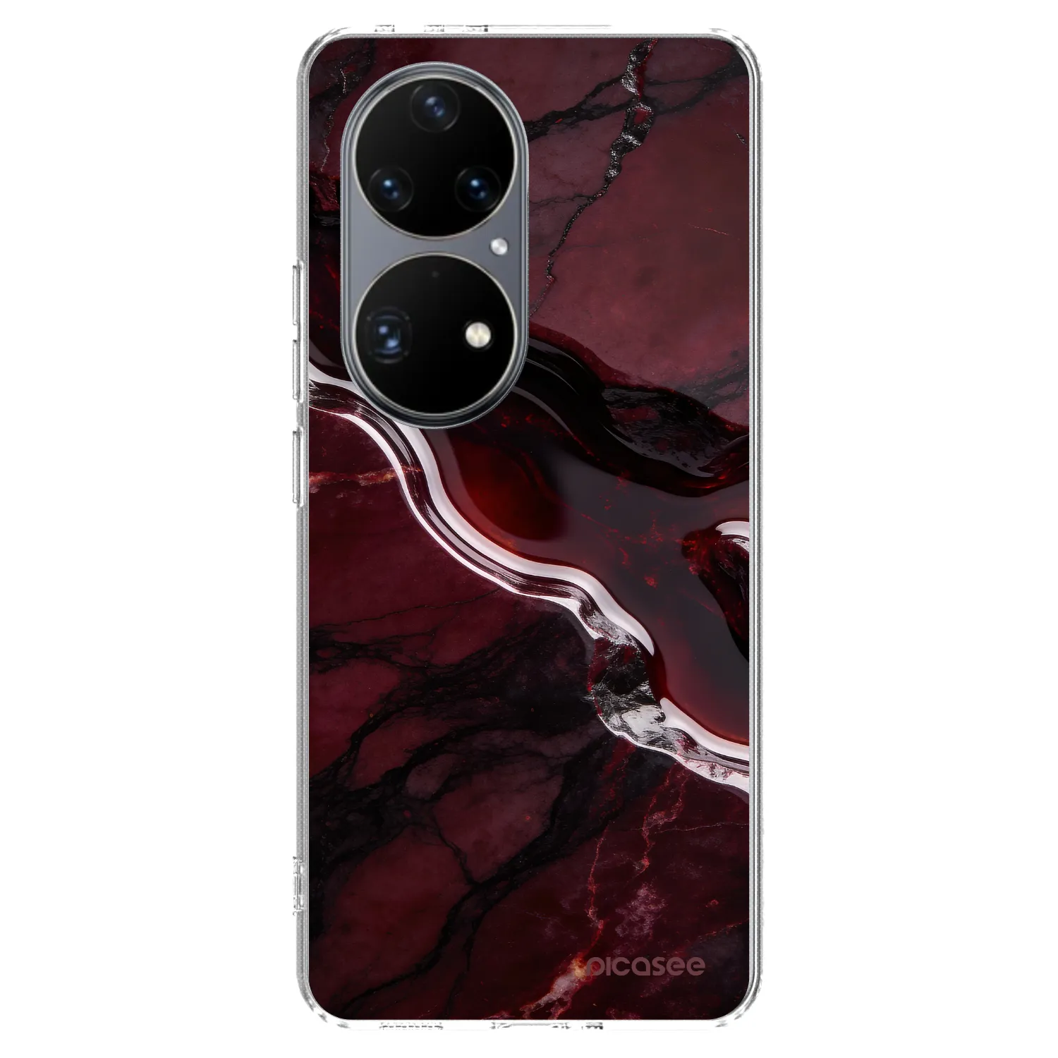 Picasee διαφανής θήκη σιλικόνης Huawei P50 - Cherry stone