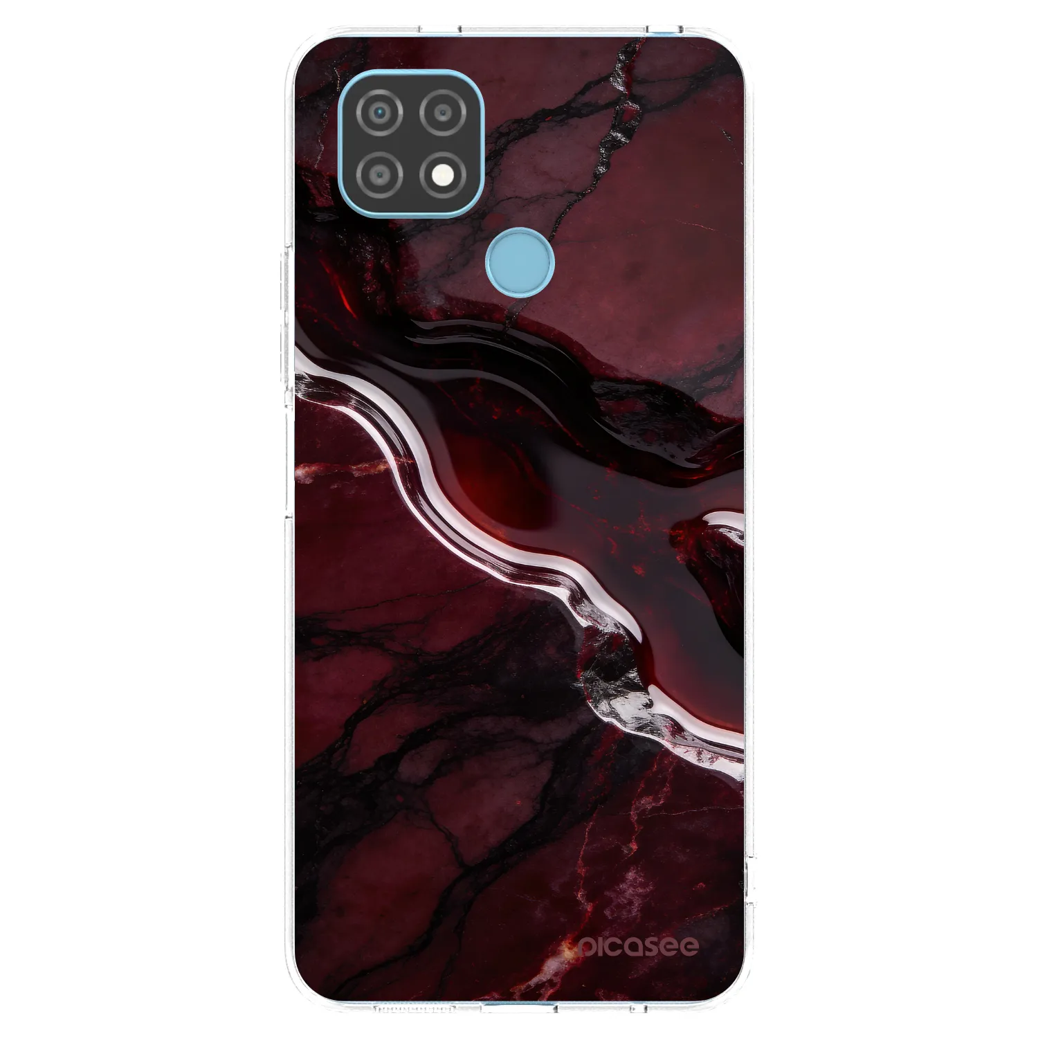 Picasee διαφανής θήκη σιλικόνης Realme C21 - Cherry stone