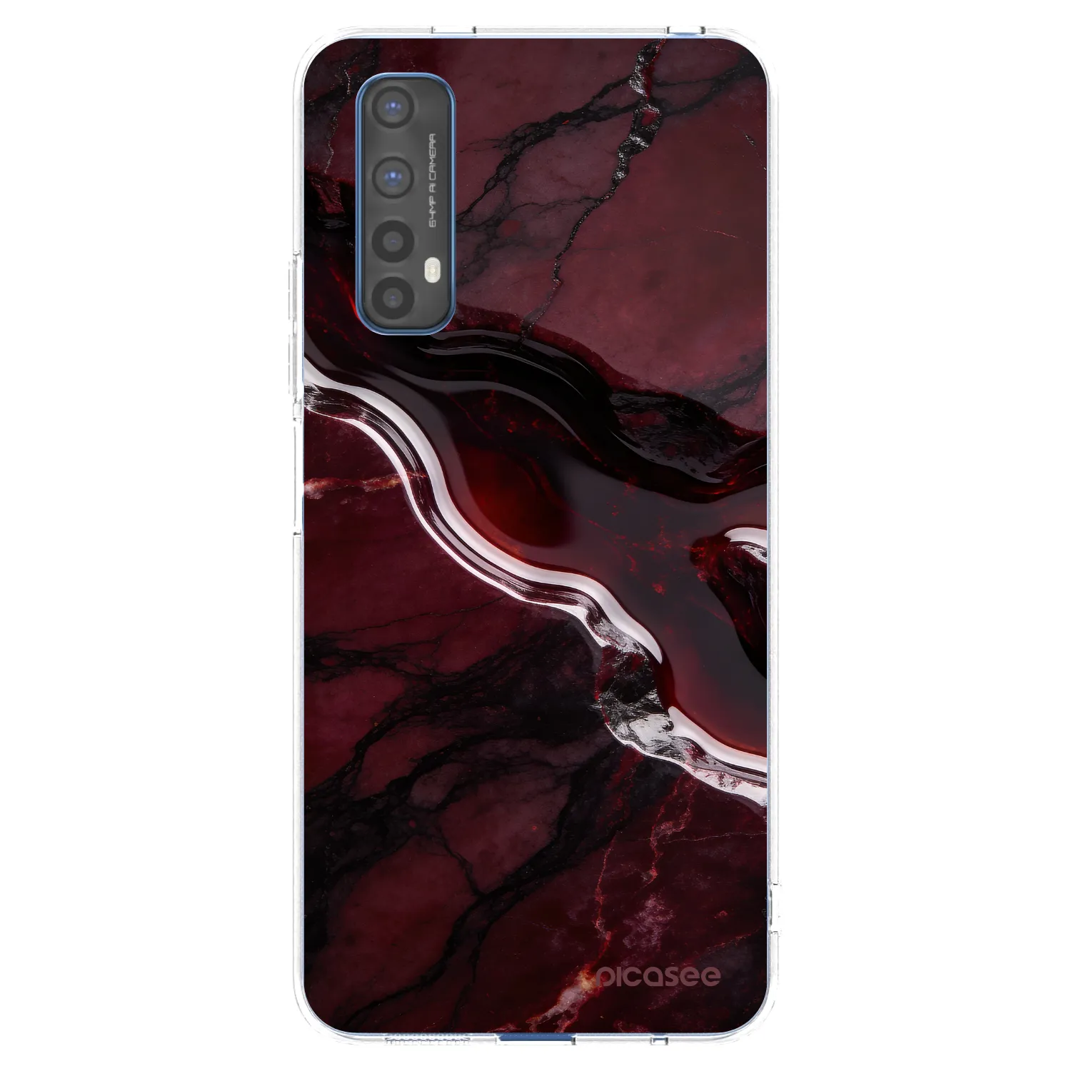 Picasee διαφανής θήκη σιλικόνης Realme 7 - Cherry stone