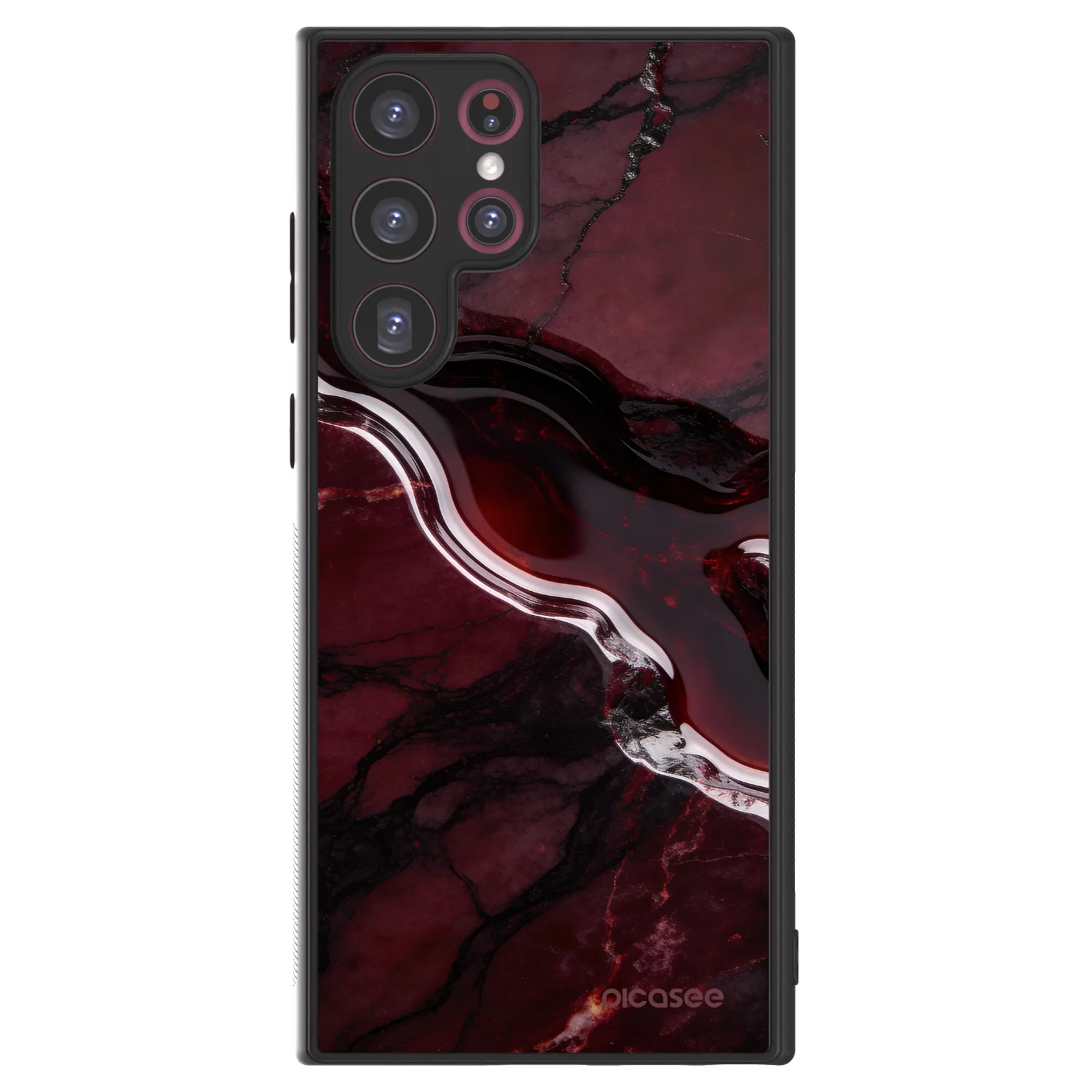 Picasee ULTIMATE CASE για Samsung Galaxy S22 Ultra 5G - Cherry stone