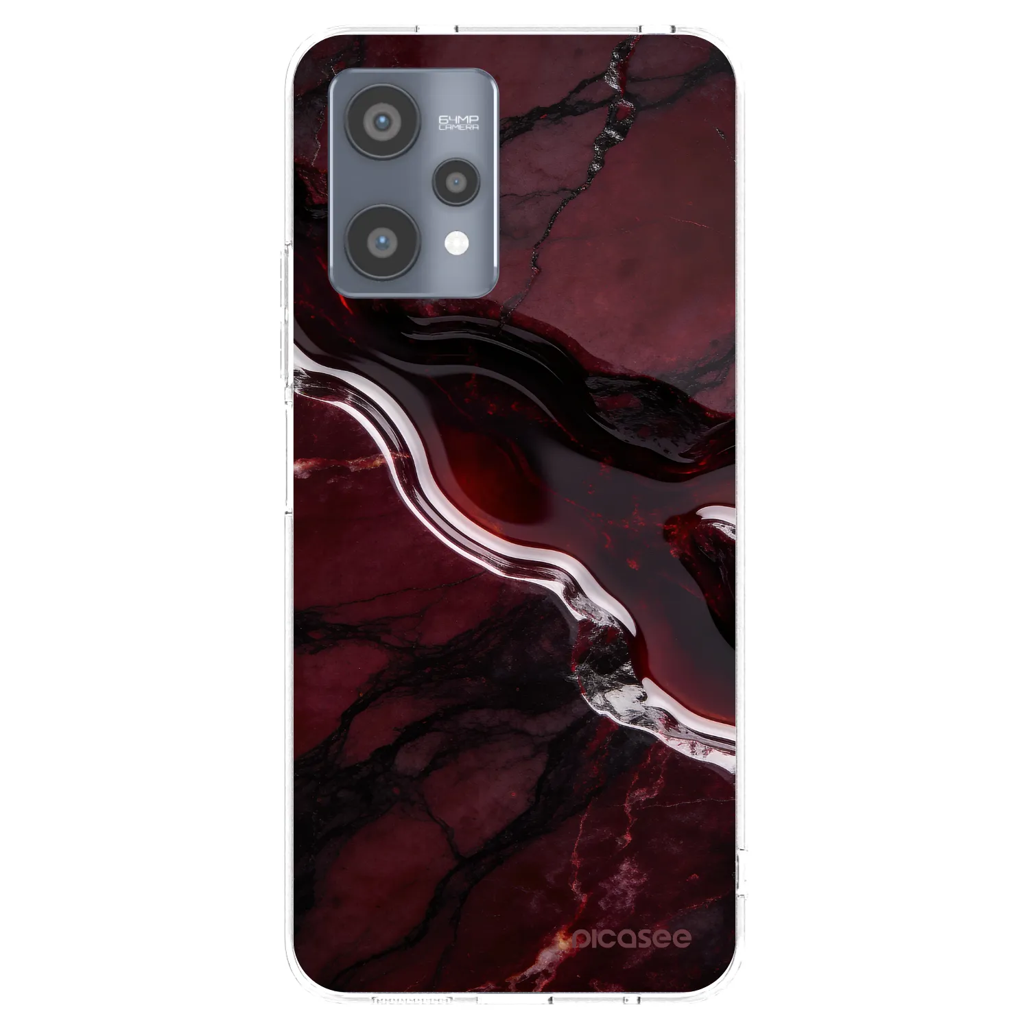 Picasee διαφανής θήκη σιλικόνης Realme 9 Pro 5G - Cherry stone