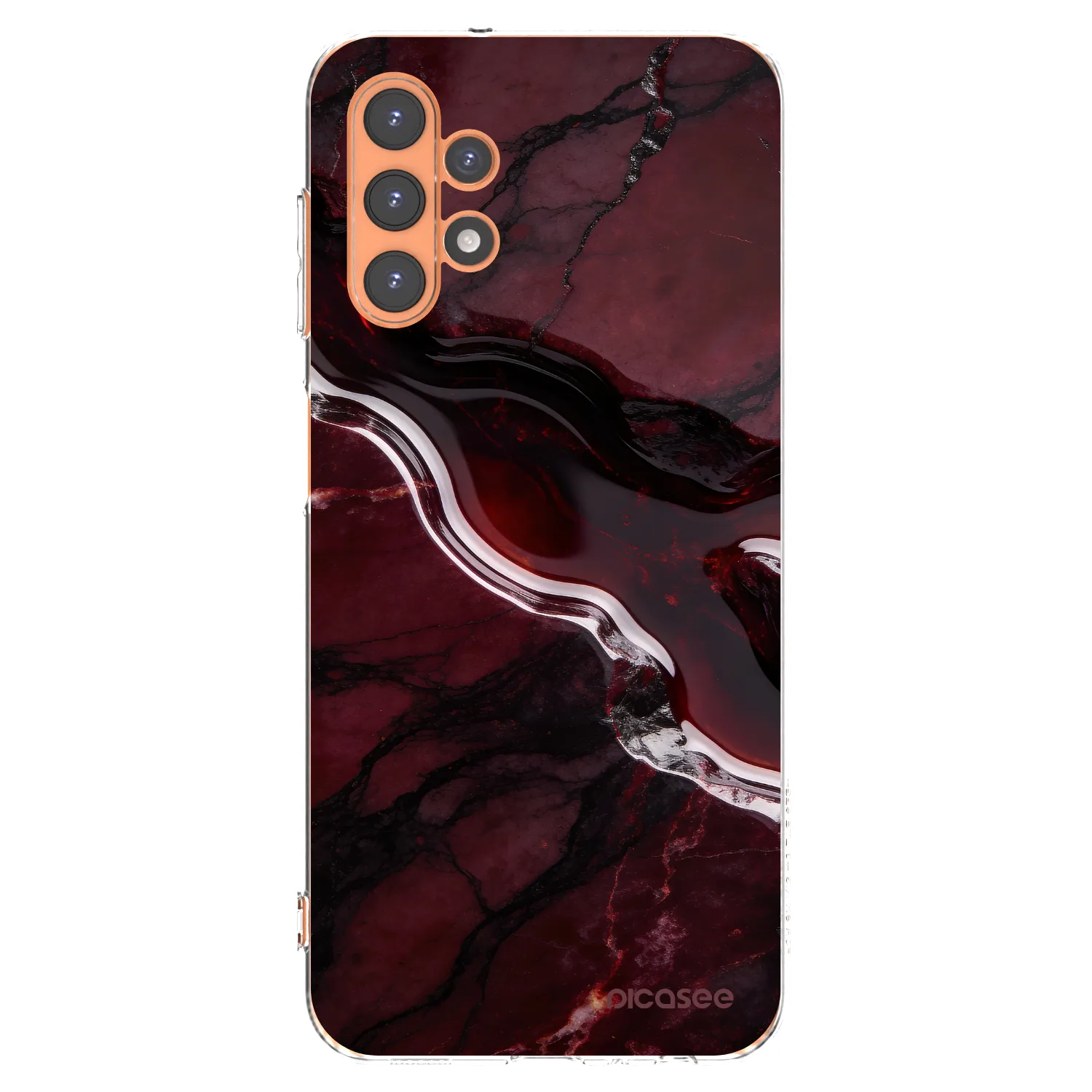 Picasee διαφανής θήκη σιλικόνης Samsung Galaxy A13 4G A135 - Cherry stone