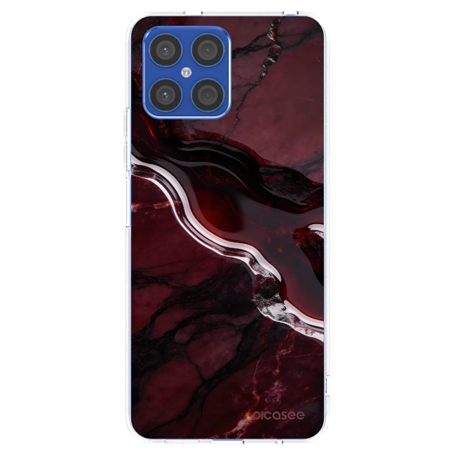 Picasee διαφανής θήκη σιλικόνης Honor X8 4G - Cherry stone