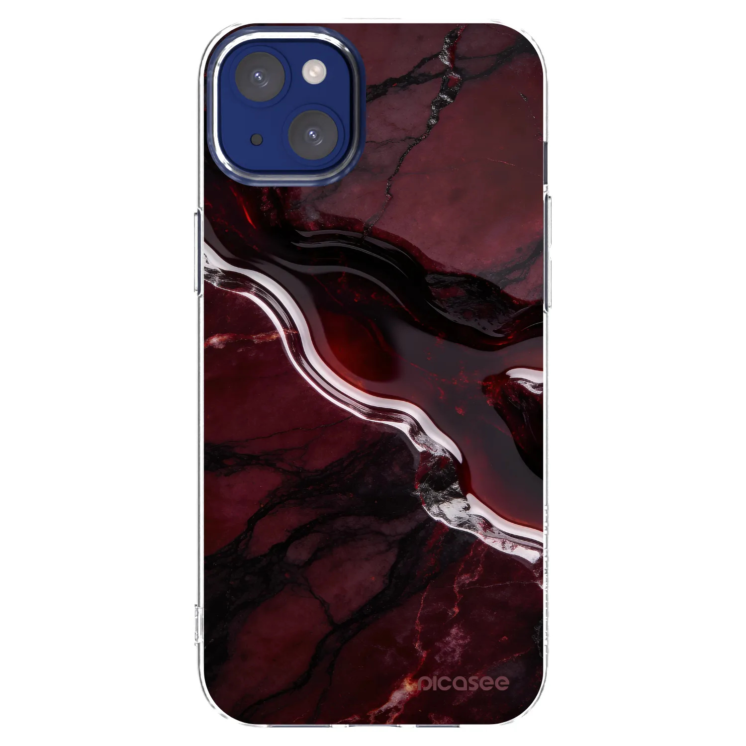Picasee διαφανής θήκη σιλικόνης Apple iPhone 14 Plus - Cherry stone
