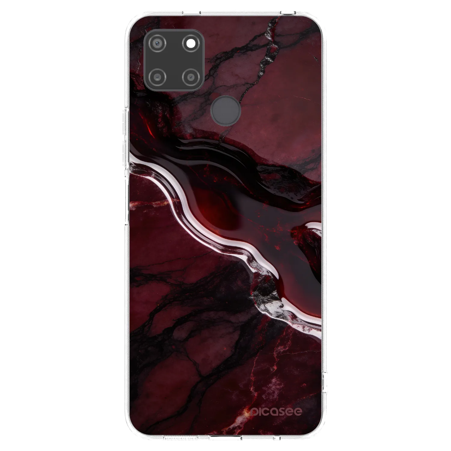 Picasee διαφανής θήκη σιλικόνης Realme C21Y - Cherry stone
