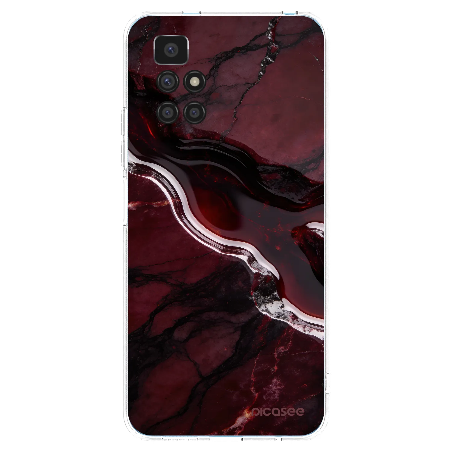 Picasee διαφανής θήκη σιλικόνης Xiaomi Redmi 10 (2022) - Cherry stone
