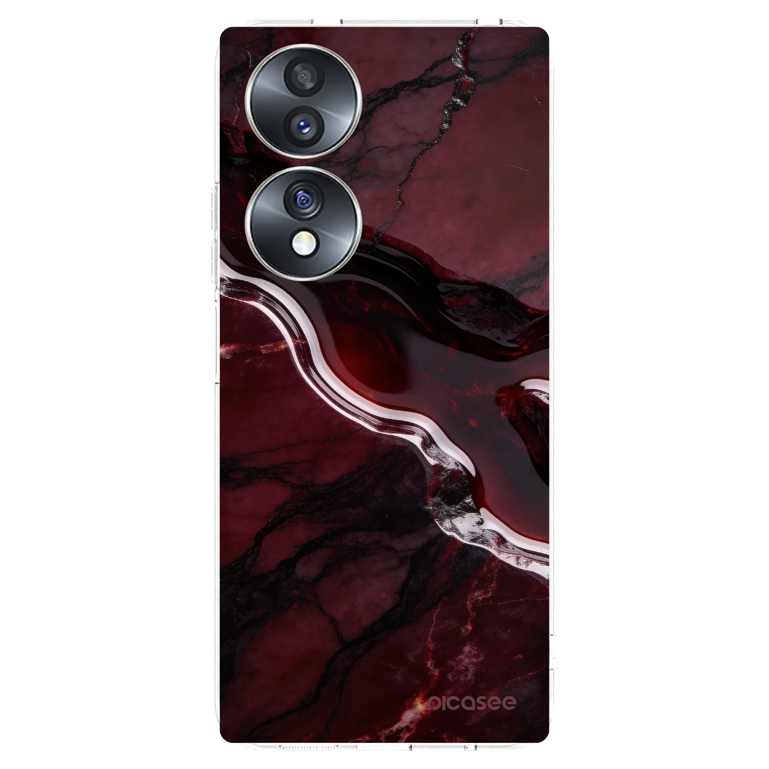 Picasee διαφανής θήκη σιλικόνης Honor 70 - Cherry stone