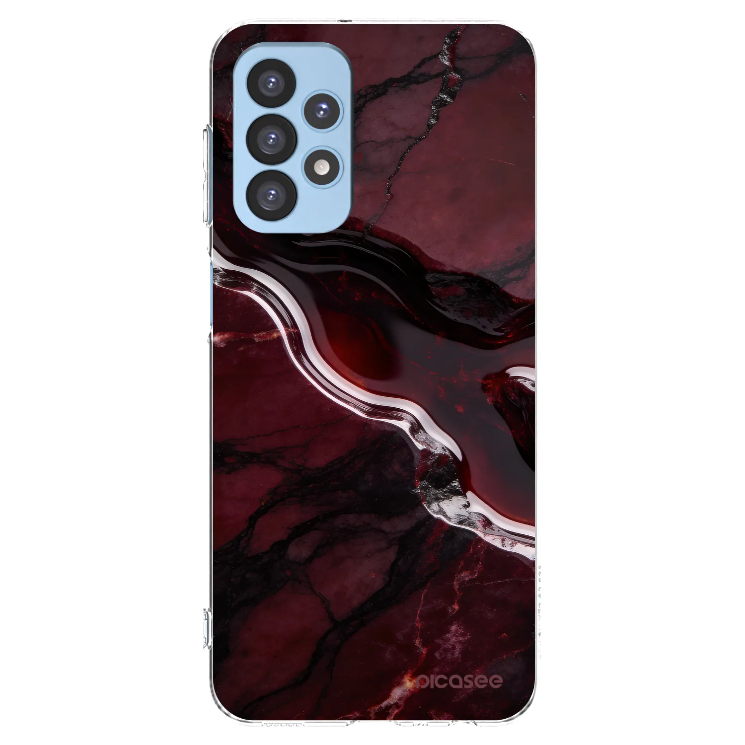 Picasee διαφανής θήκη σιλικόνης Samsung Galaxy A23 A235F 4G - Cherry stone
