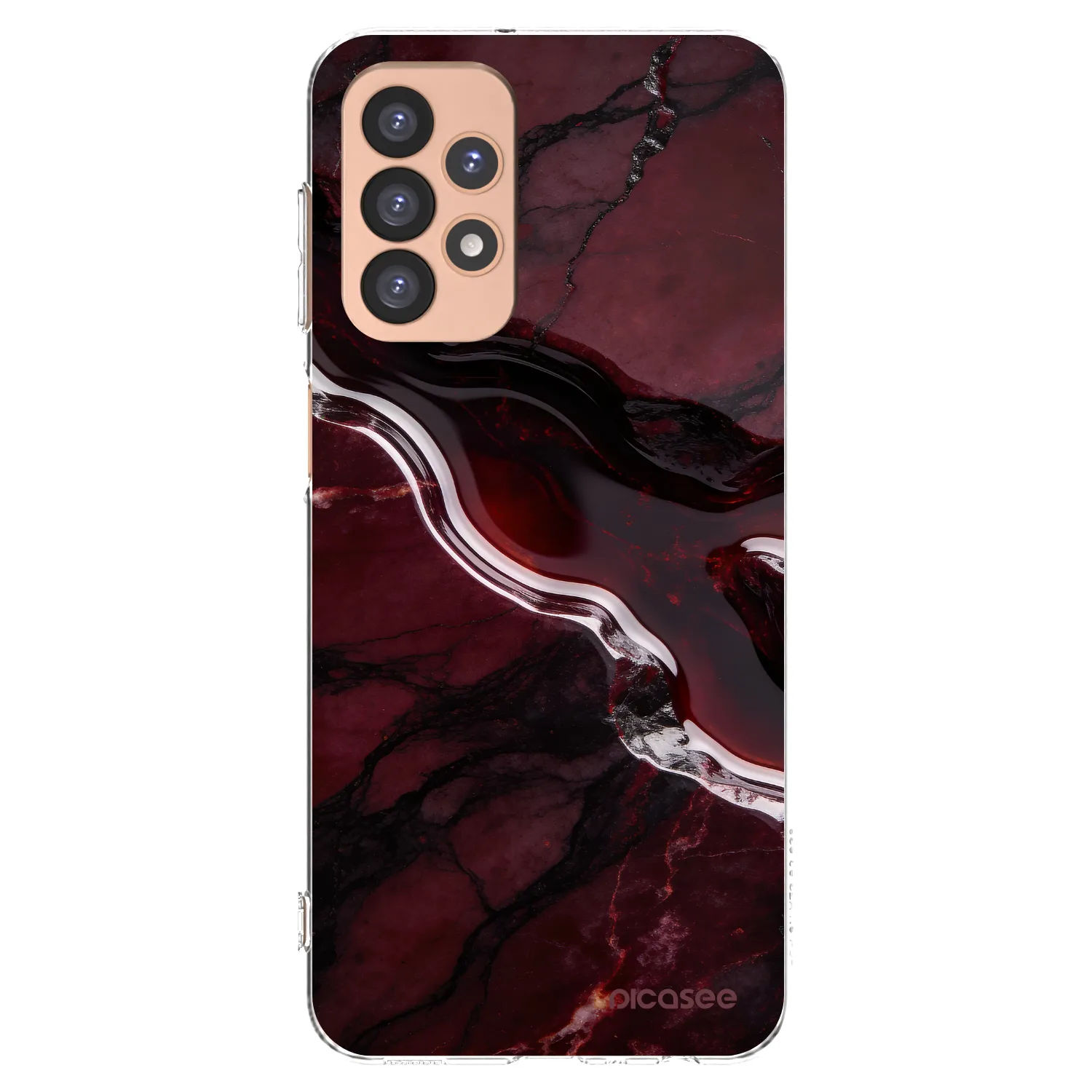 Picasee διαφανής θήκη σιλικόνης Samsung Galaxy A23 A236B 5G - Cherry stone