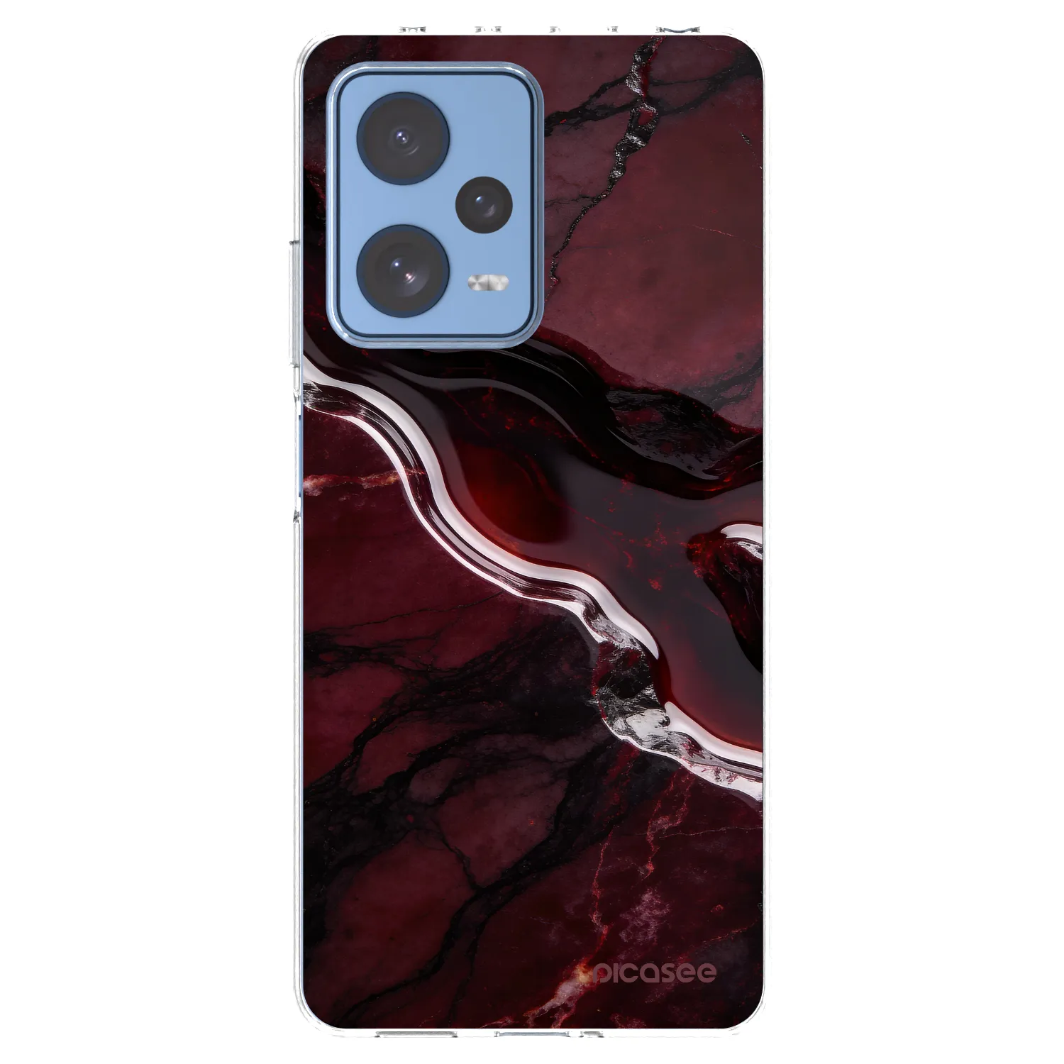 Picasee διαφανής θήκη σιλικόνης Xiaomi Redmi Note 12 Pro 5G - Cherry stone
