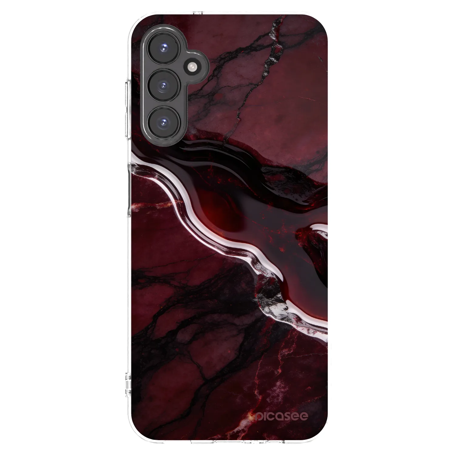 Picasee διαφανής θήκη σιλικόνης Samsung Galaxy A14 4G A145R - Cherry stone