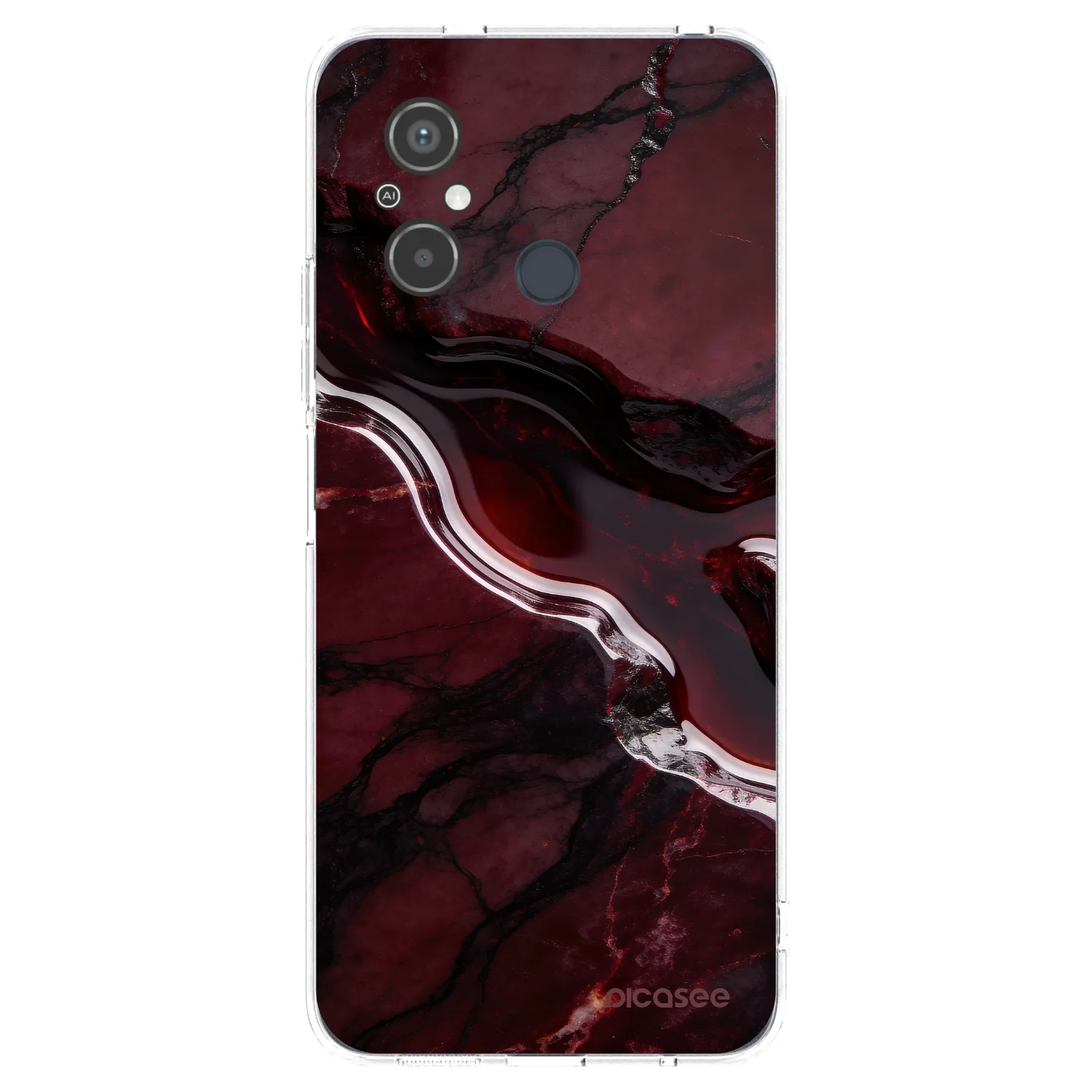 Picasee διαφανής θήκη σιλικόνης Xiaomi Redmi 12C - Cherry stone