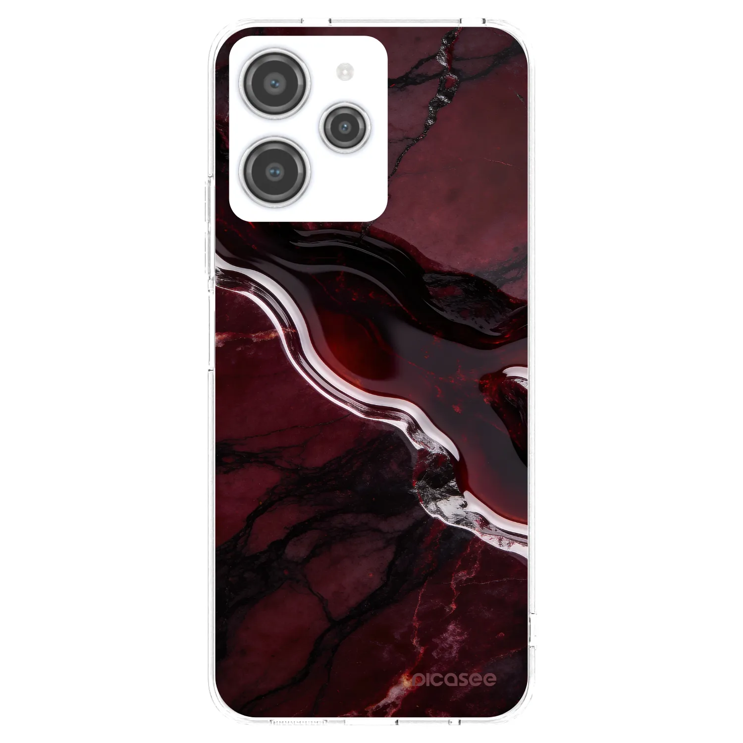 Picasee διαφανής θήκη σιλικόνης Xiaomi Redmi 12 4G - Cherry stone
