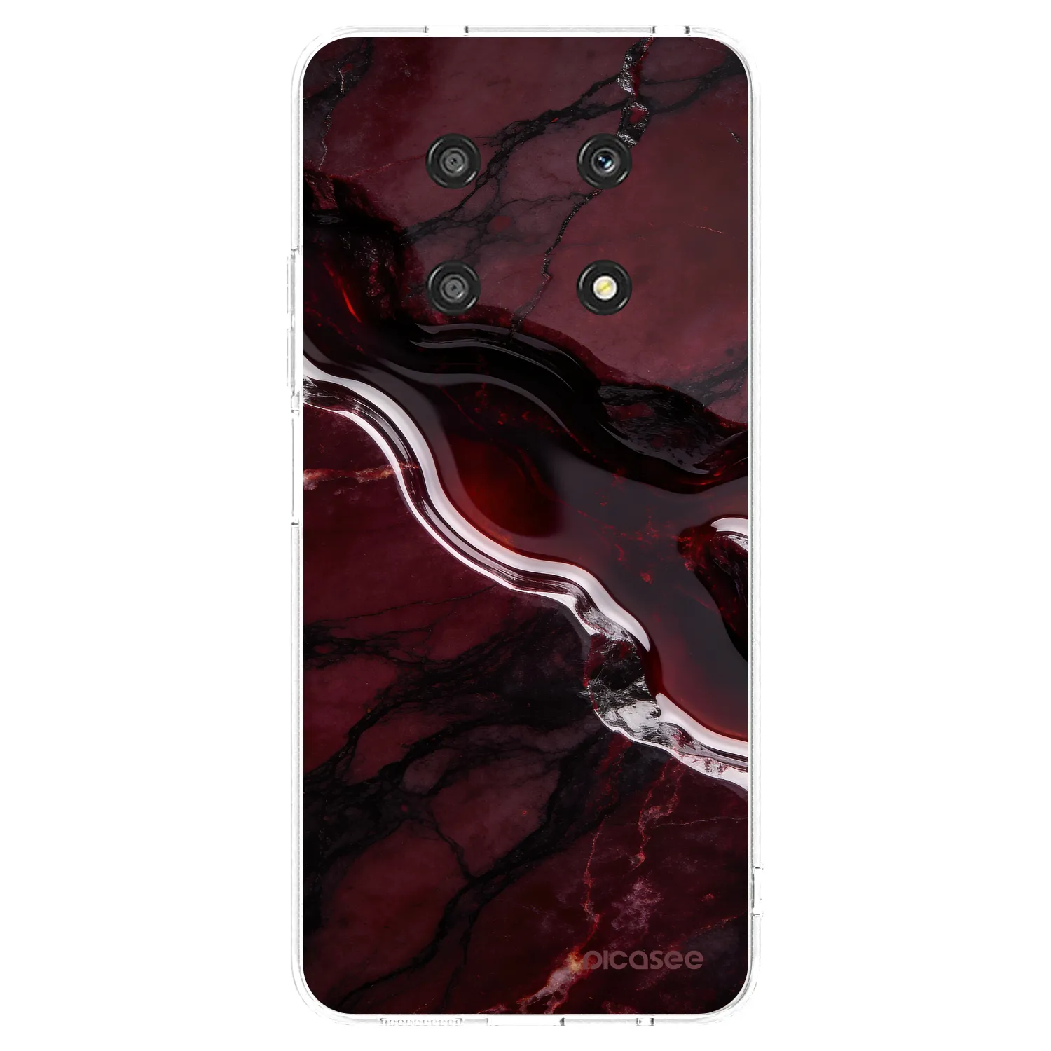 Picasee διαφανής θήκη σιλικόνης Honor Magic4 Lite 5G - Cherry stone