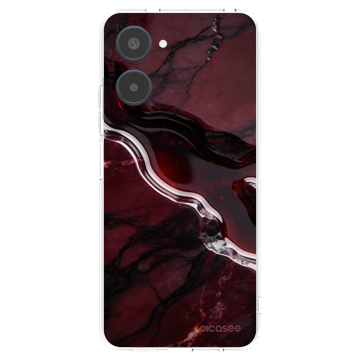 Picasee διαφανής θήκη σιλικόνης Realme 10 4G - Cherry stone