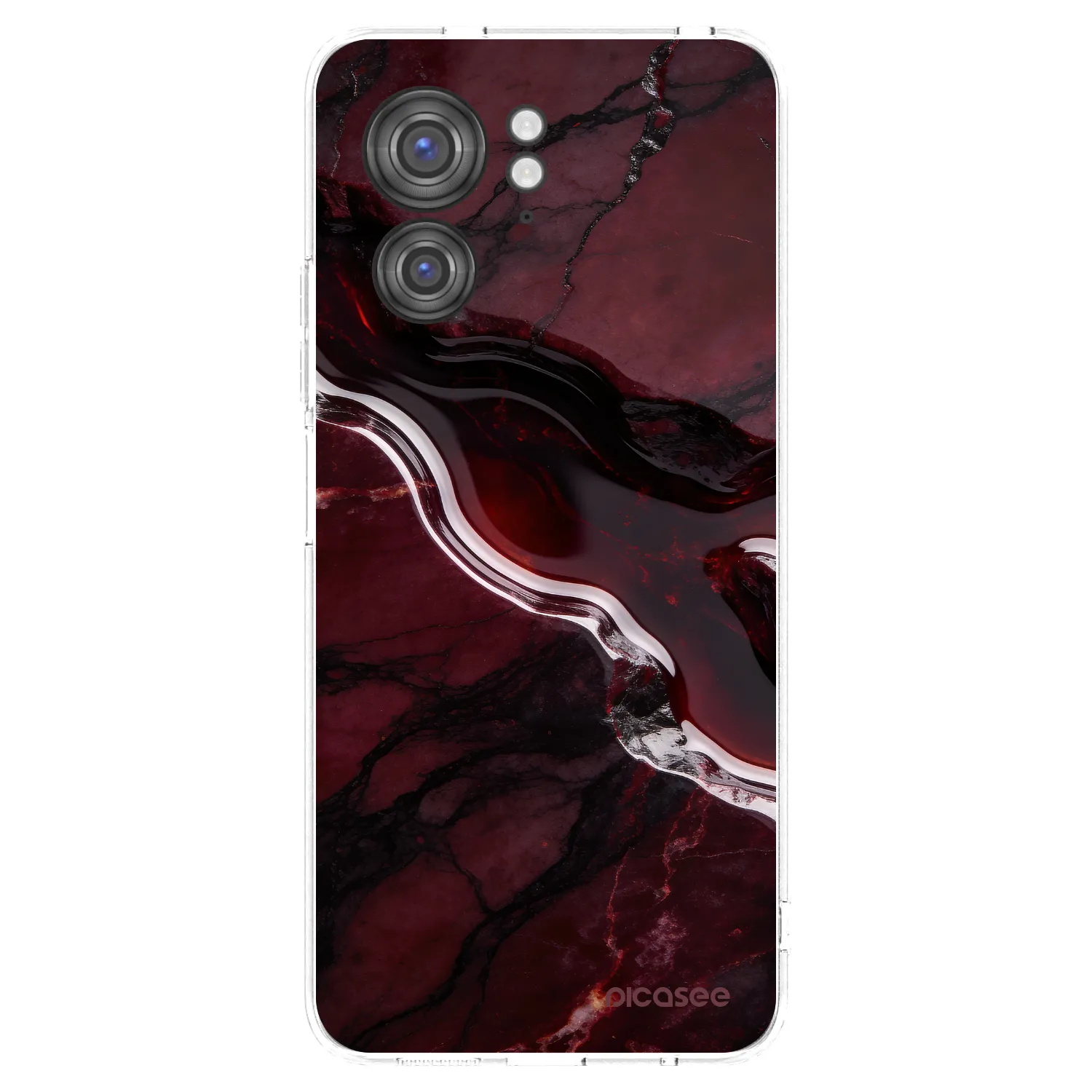 Picasee διαφανής θήκη σιλικόνης Motorola Edge 40 - Cherry stone