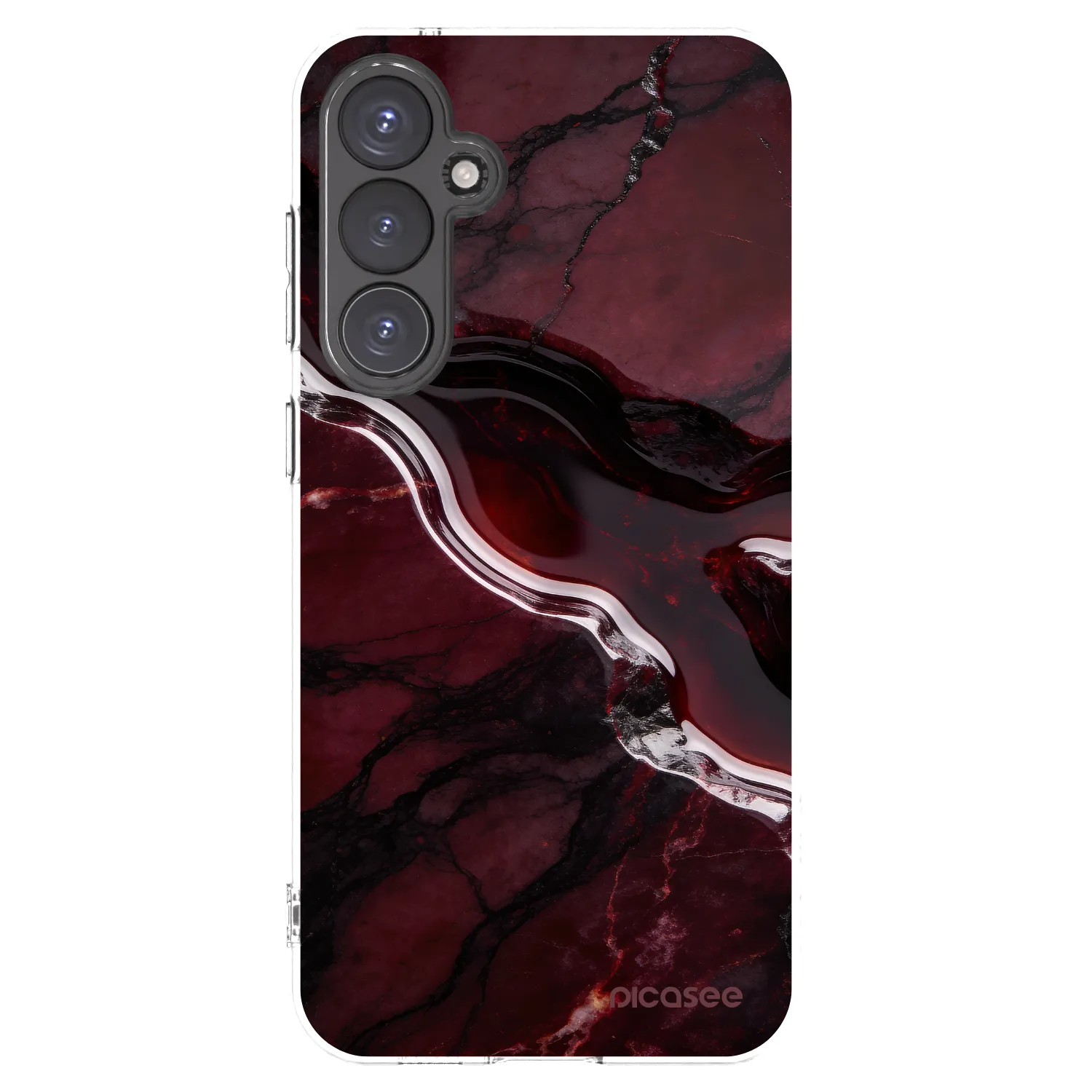 Picasee διαφανής θήκη σιλικόνης Samsung Galaxy S23 FE S711B - Cherry stone