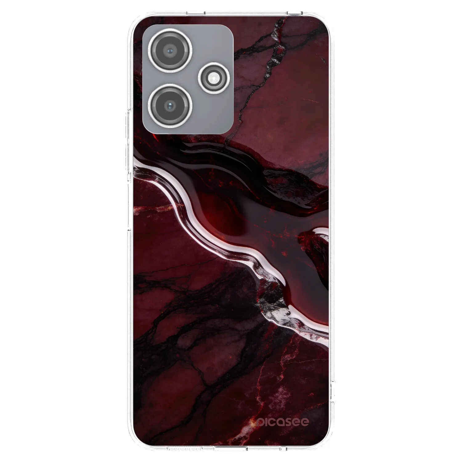 Picasee διαφανής θήκη σιλικόνης Xiaomi Redmi 12 5G - Cherry stone