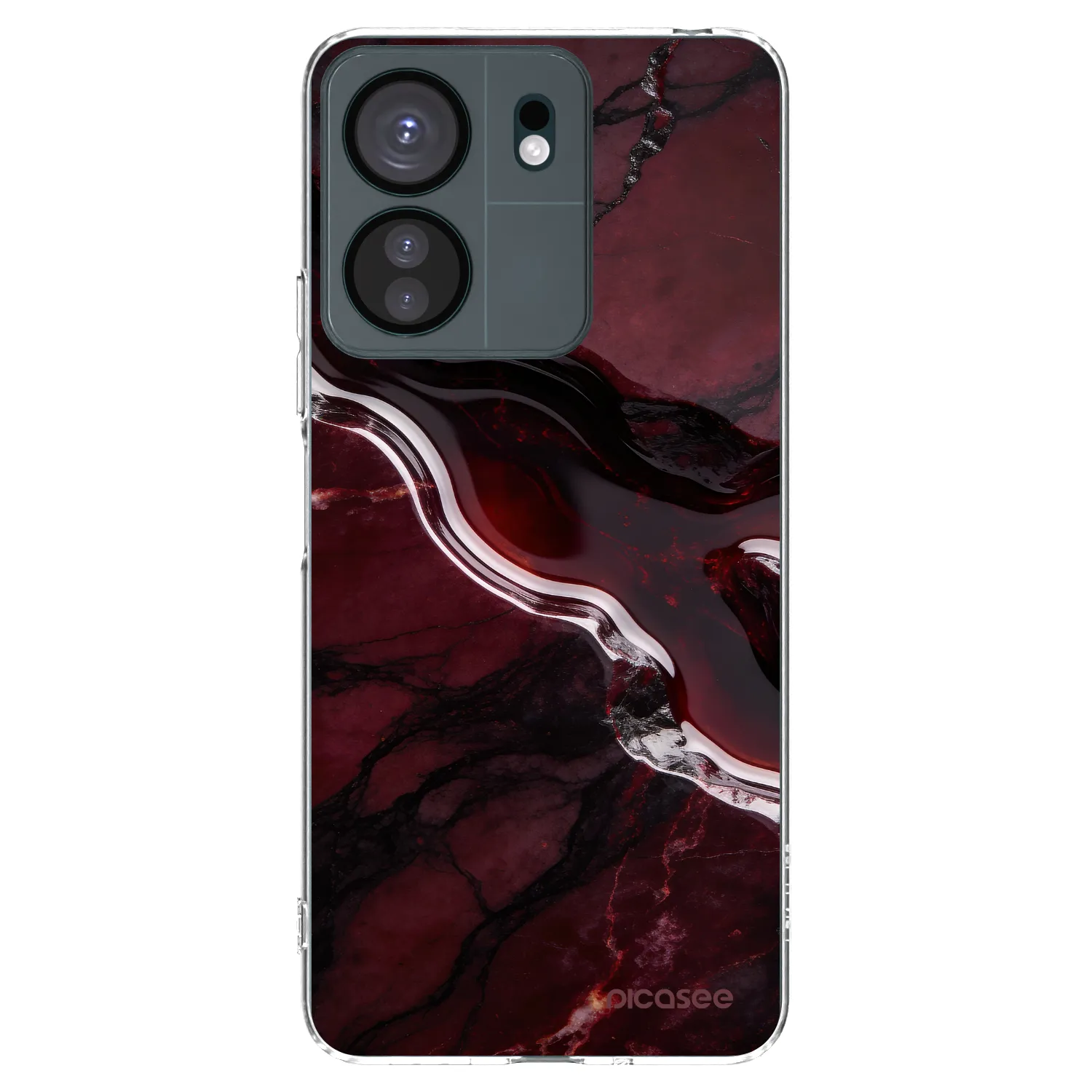 Picasee διαφανής θήκη σιλικόνης Xiaomi Redmi 13C 4G - Cherry stone