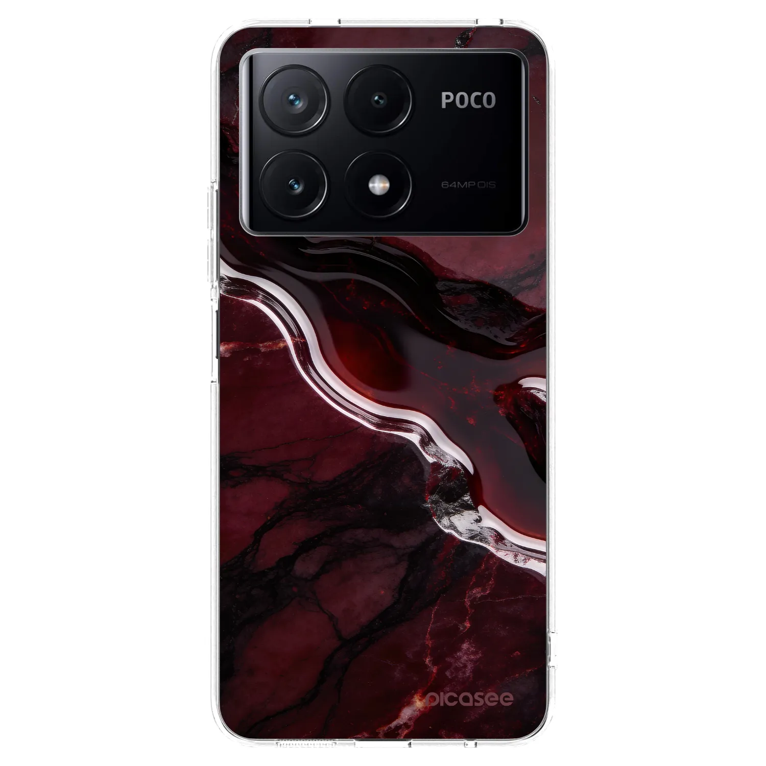 Picasee διαφανής θήκη σιλικόνης Xiaomi Poco X6 Pro - Cherry stone