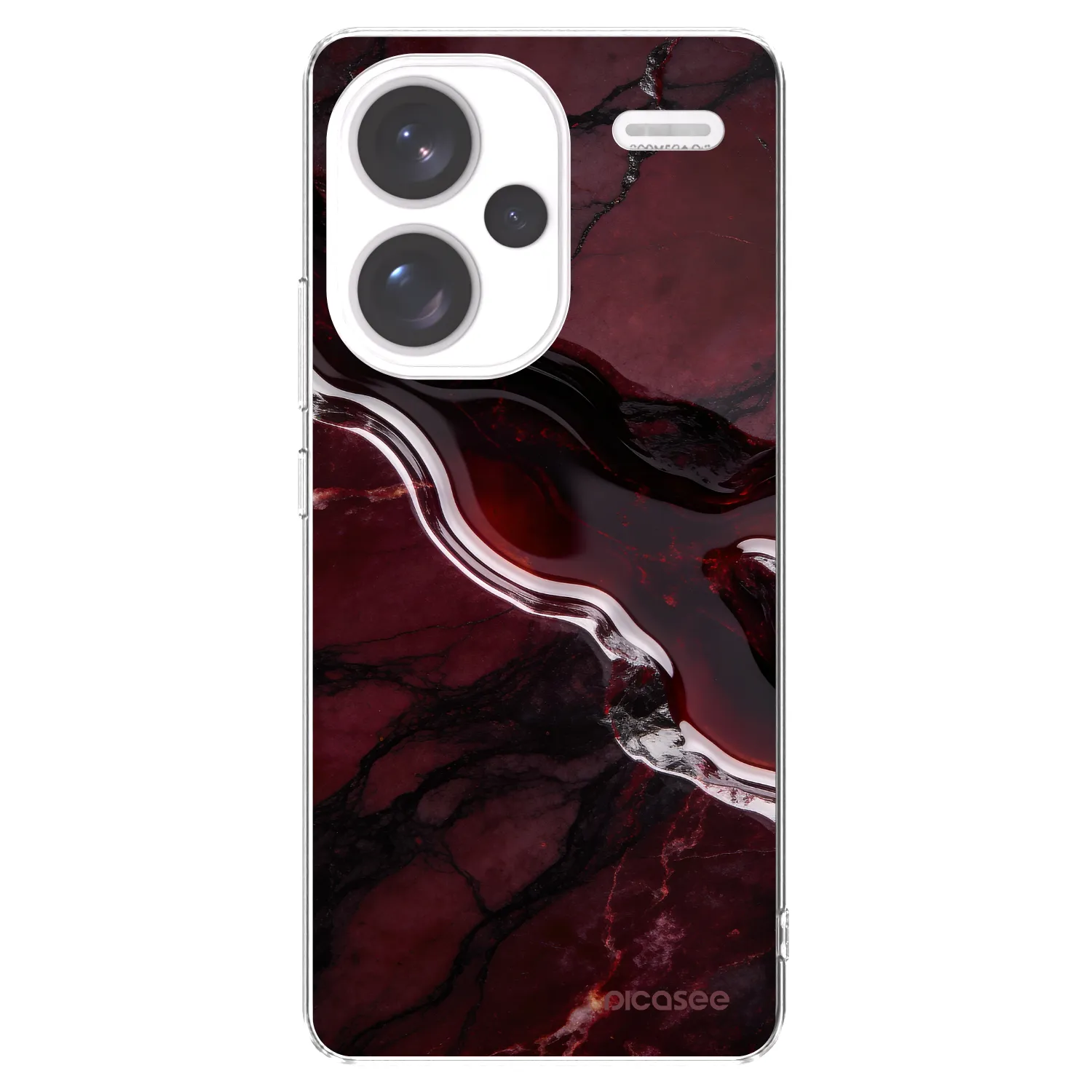 Picasee διαφανής θήκη σιλικόνης Xiaomi Redmi Note 13 Pro+ 5G - Cherry stone