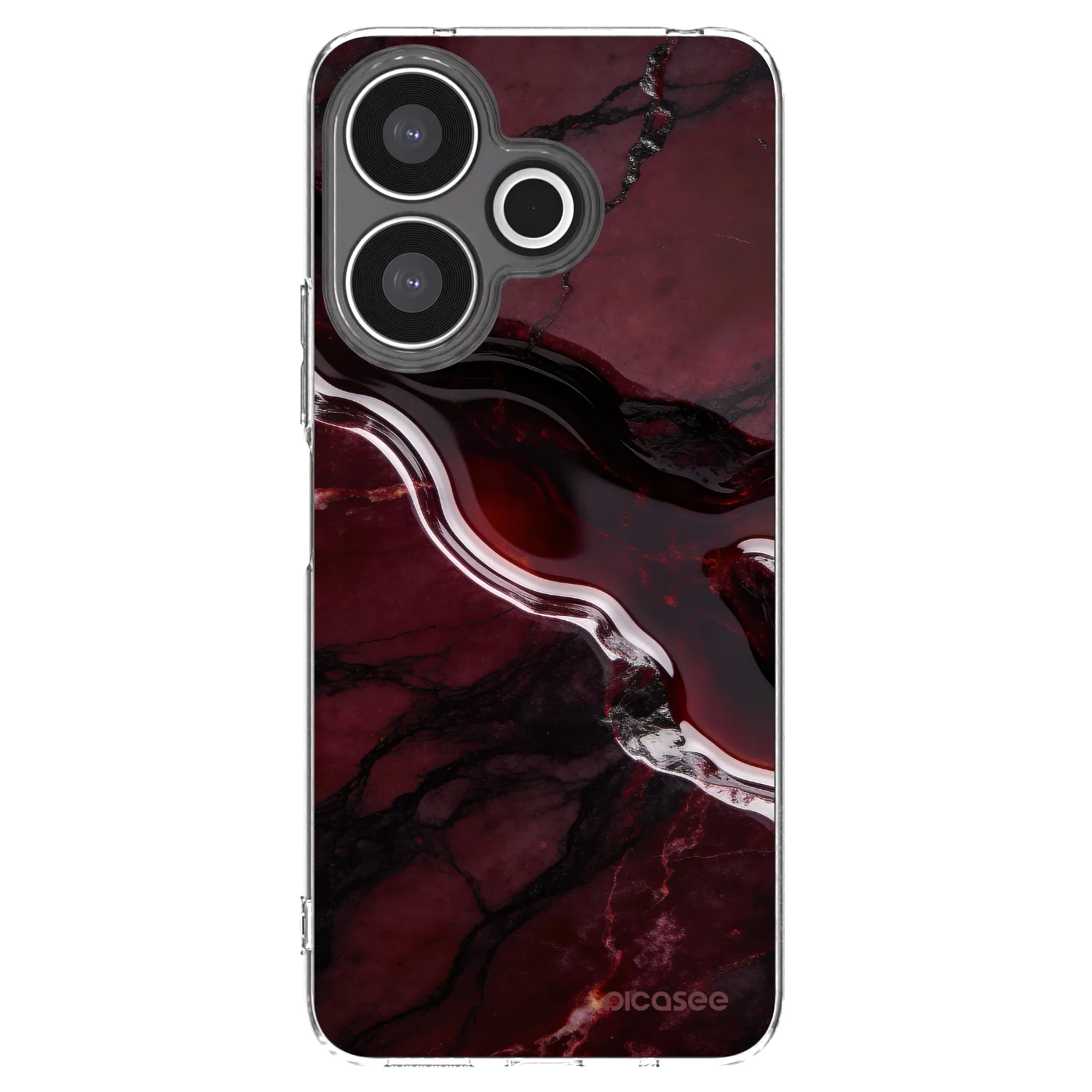 Picasee διαφανής θήκη σιλικόνης Xiaomi Redmi 13 4G - Cherry stone