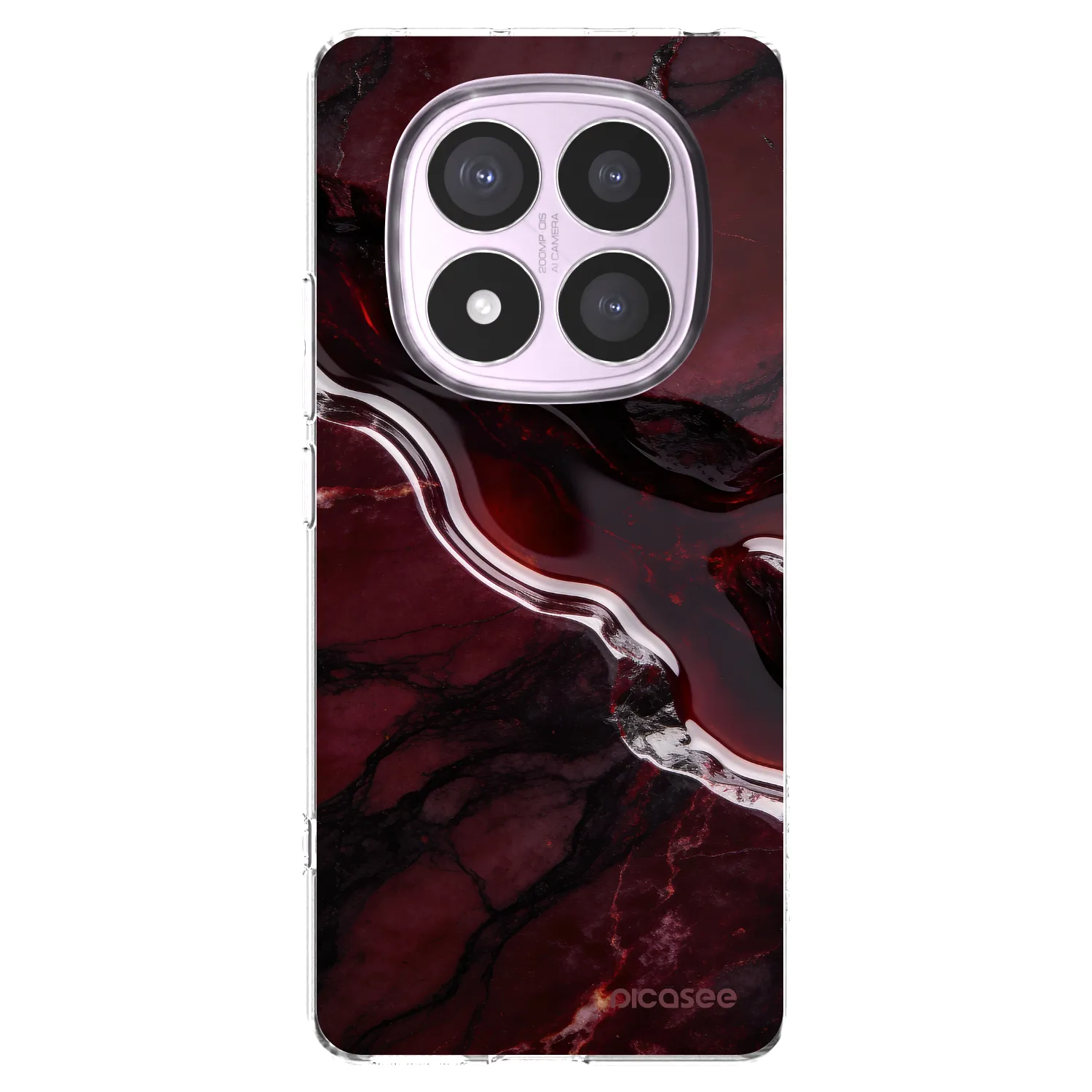 Picasee διαφανής θήκη σιλικόνης Xiaomi Redmi Note 14 Pro 5G - Cherry stone