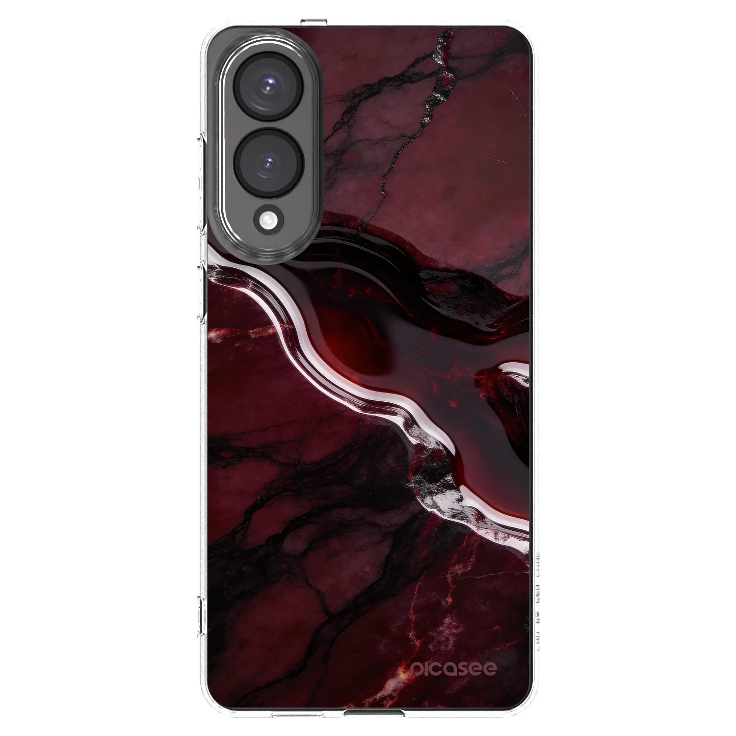 Picasee διαφανής θήκη σιλικόνης Samsung Galaxy S25 Edge 5G - Cherry stone