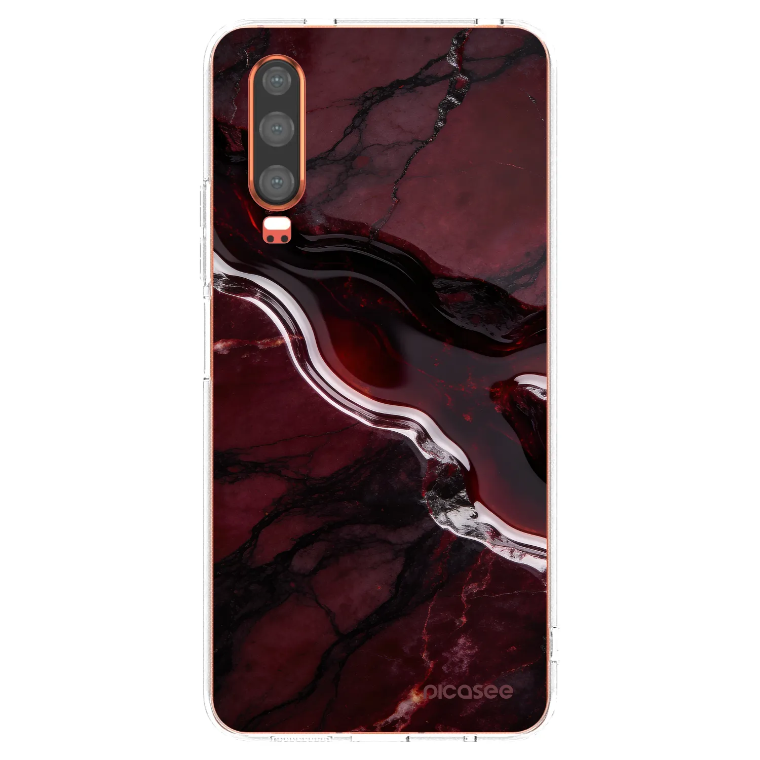 Picasee διαφανής θήκη σιλικόνης Huawei P30 - Cherry stone