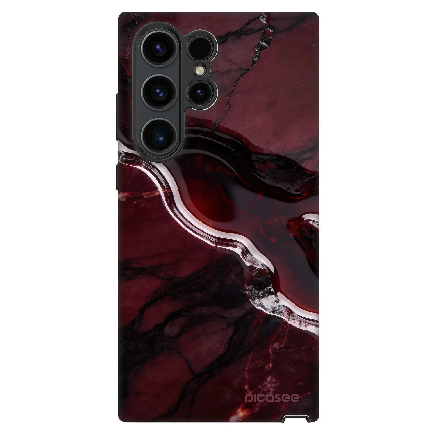 Picasee Fashion Case για Samsung Galaxy S22 Ultra 5G - Cherry stone