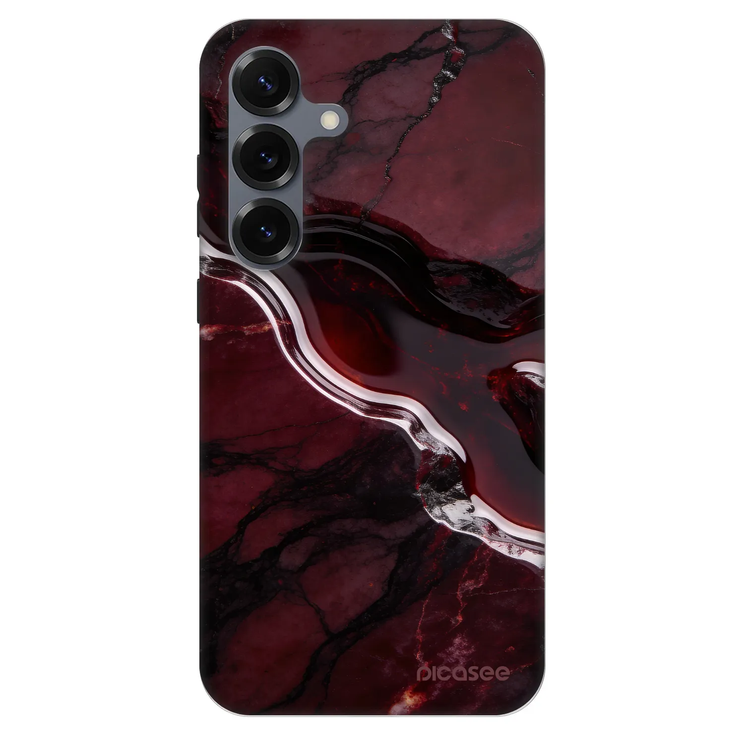 Picasee Fashion Case PowerShare pro Samsung Galaxy S25 5G - Cherry stone