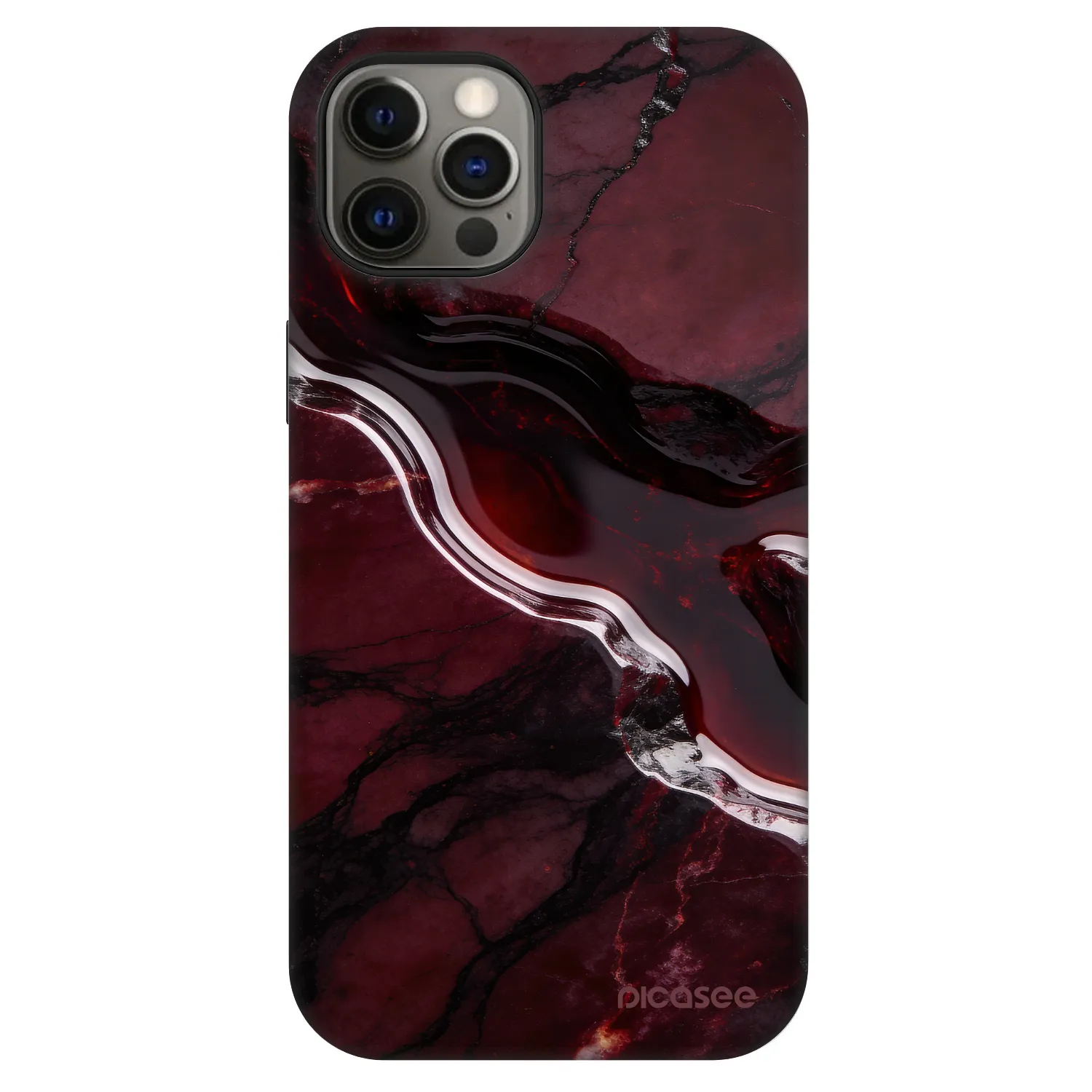Picasee Fashion Case MagSafe για Apple iPhone 12 - Cherry stone