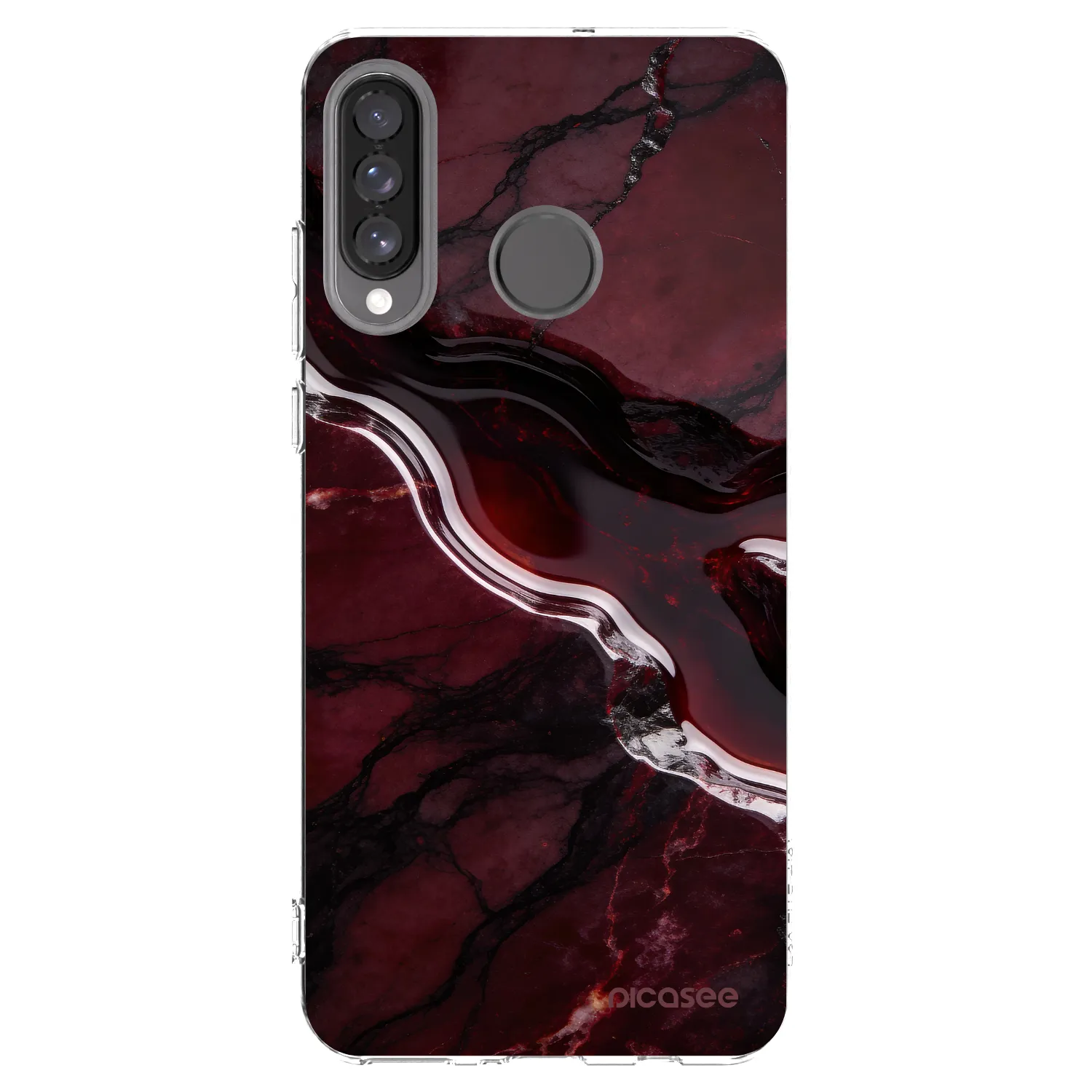 Picasee διαφανής θήκη σιλικόνης Huawei P30 Lite - Cherry stone