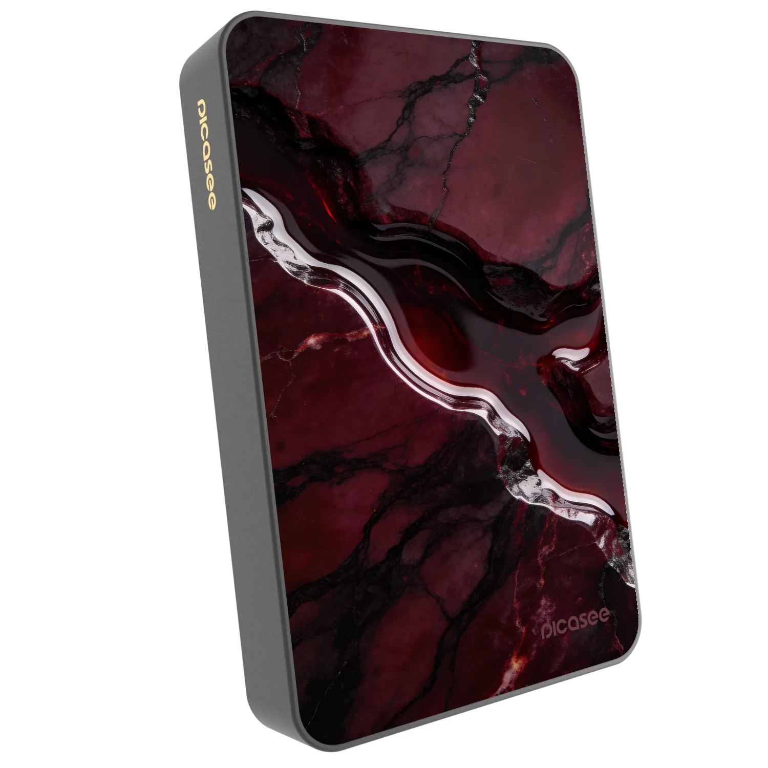 Picasee Powerbank με MagSafe 10 000 mAh Γκρί - Cherry stone