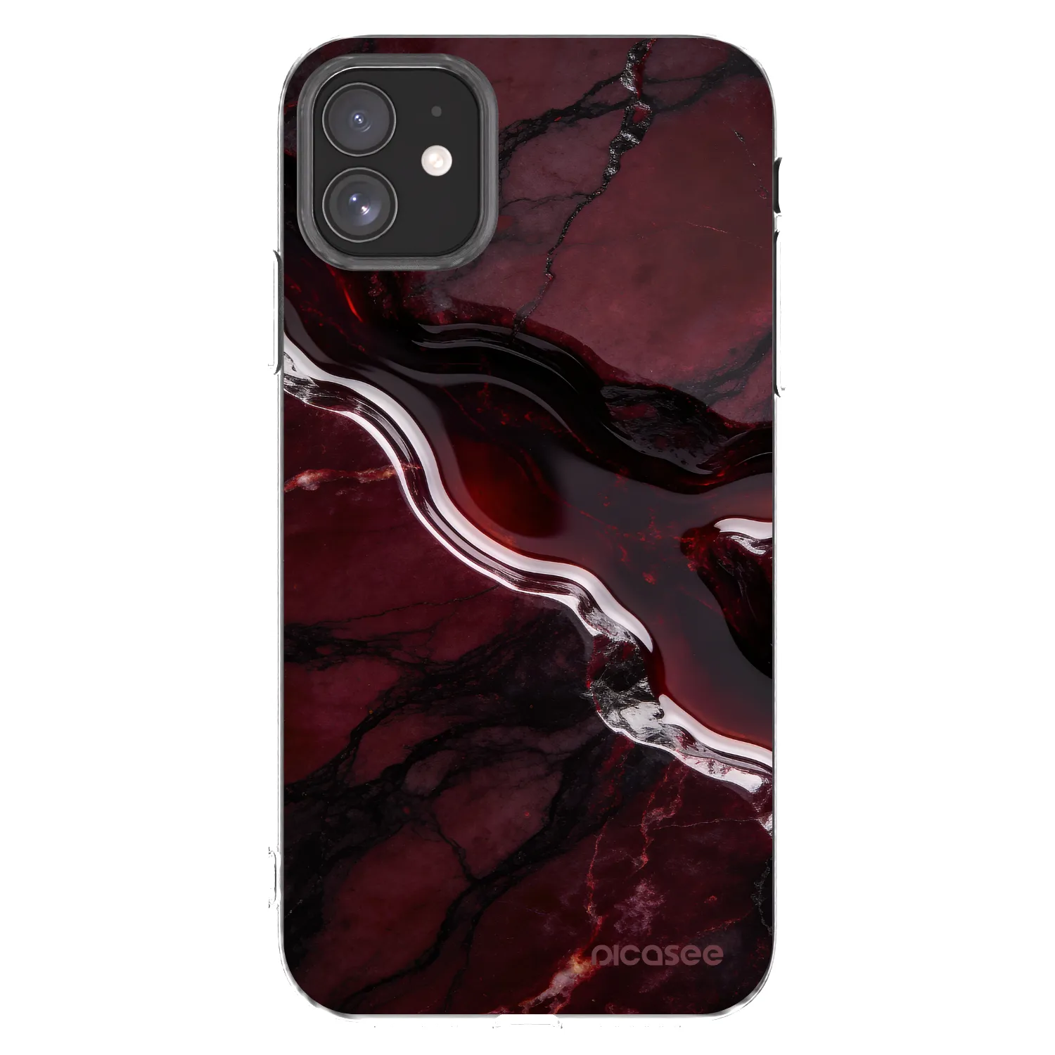 Picasee διαφανής θήκη σιλικόνης Apple iPhone 11 - Cherry stone