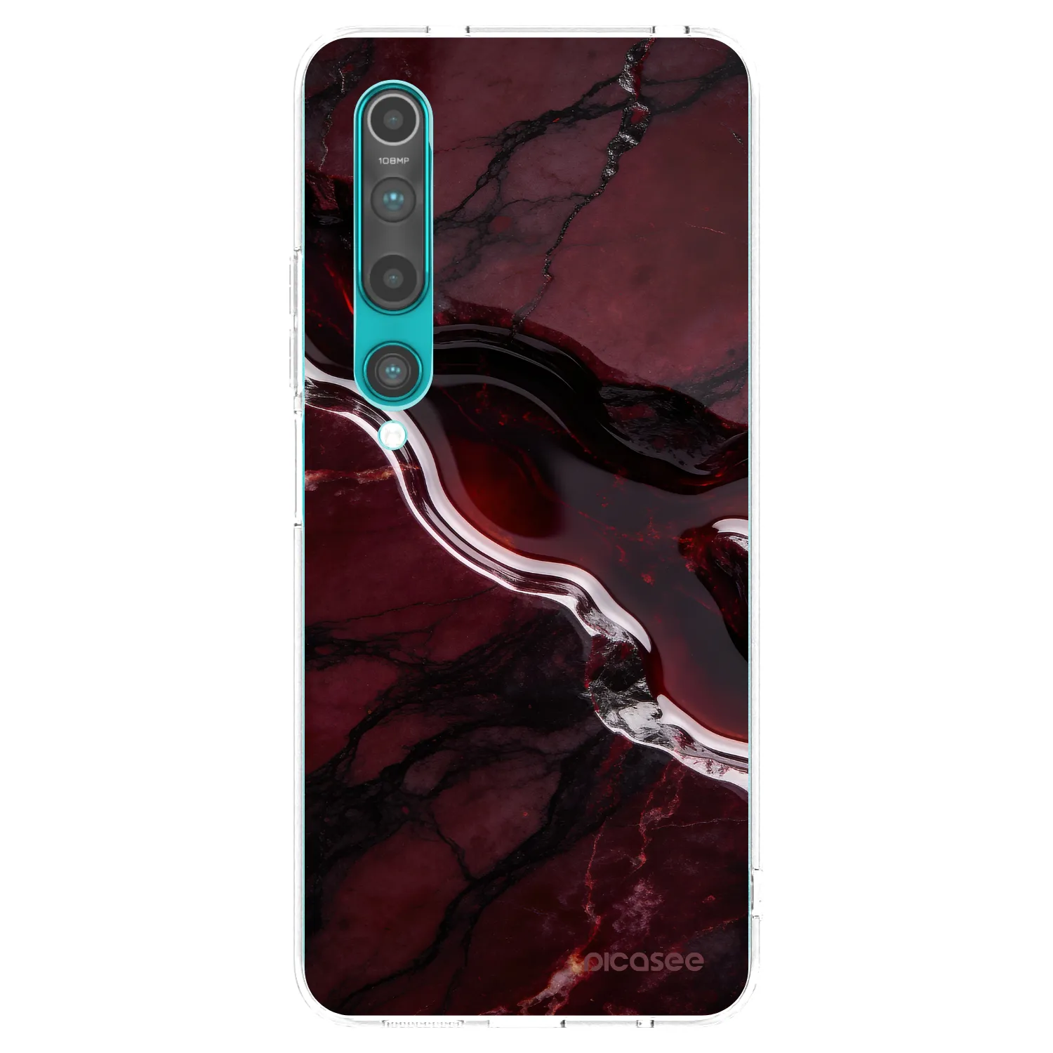 Picasee διαφανής θήκη σιλικόνης Xiaomi Mi 10 - Cherry stone