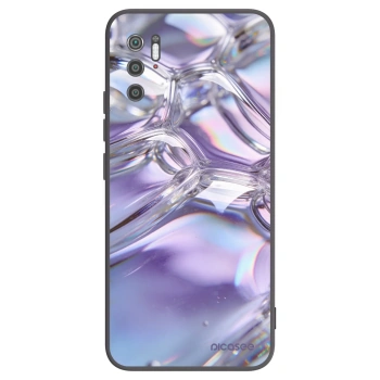 Picasee Μαύρη θήκη σιλικόνης για Xiaomi Poco M3 Pro 5G - Iridescent bubbles