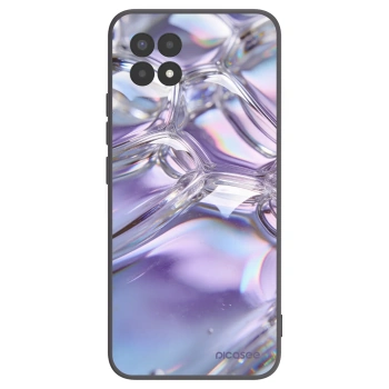 Picasee Μαύρη θήκη σιλικόνης για Realme 8i - Iridescent bubbles