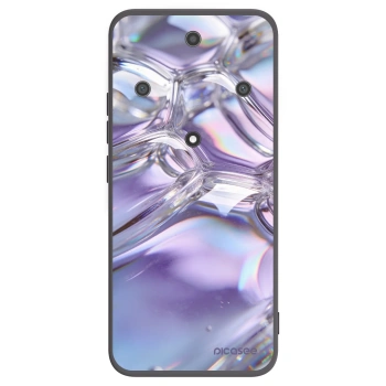 Picasee Μαύρη θήκη σιλικόνης για Honor Magic5 Lite 5G - Iridescent bubbles
