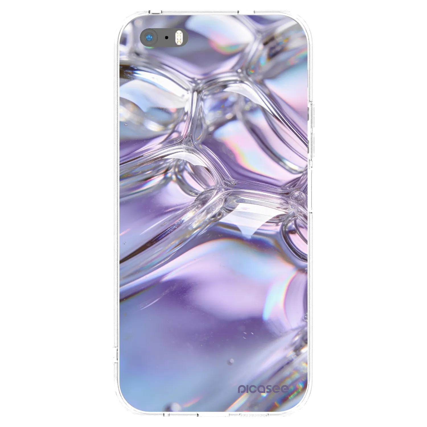 Picasee διαφανής θήκη σιλικόνης Apple iPhone 5/5S/SE - Iridescent bubbles