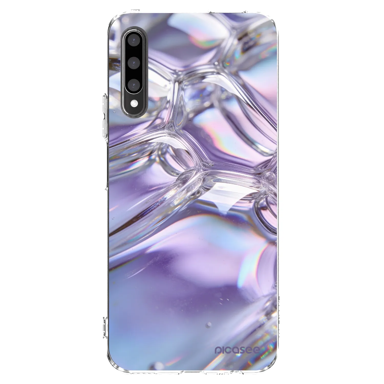Picasee διαφανής θήκη σιλικόνης Honor 9X Pro - Iridescent bubbles