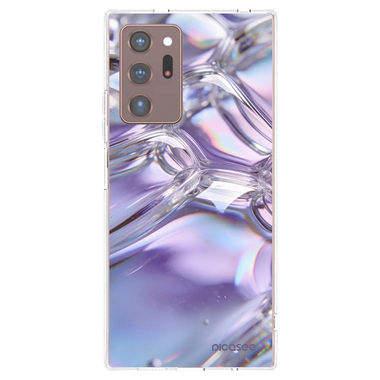 Picasee διαφανής θήκη σιλικόνης Samsung Galaxy Note 20 Ultra - Iridescent bubbles