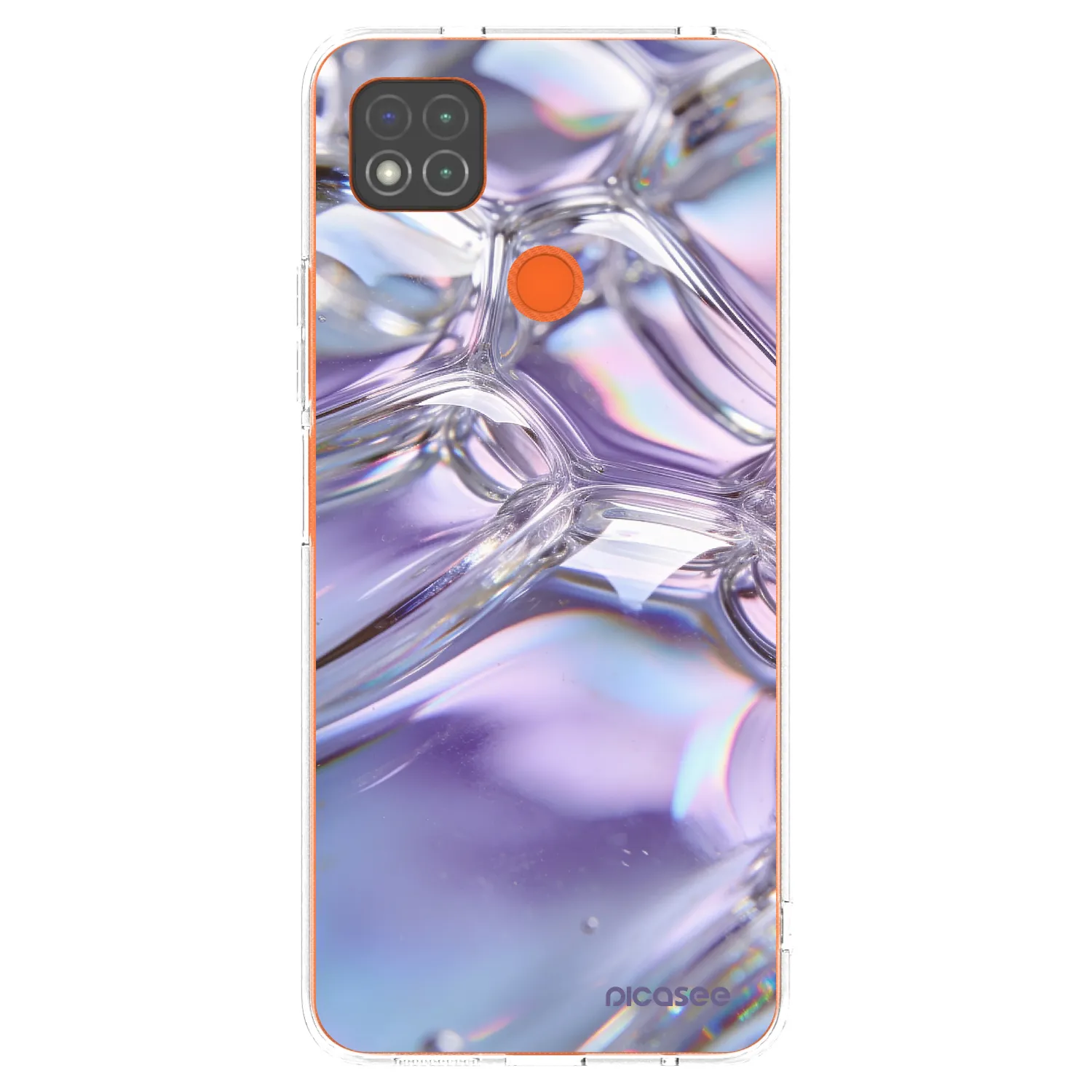 Picasee διαφανής θήκη σιλικόνης Xiaomi Redmi 9C - Iridescent bubbles