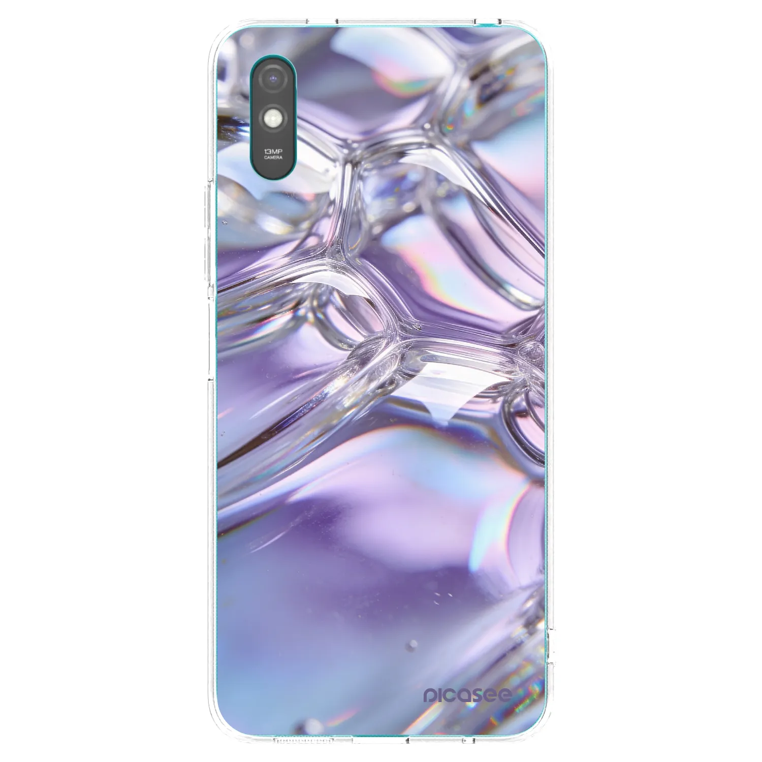 Picasee διαφανής θήκη σιλικόνης Xiaomi Redmi 9A - Iridescent bubbles