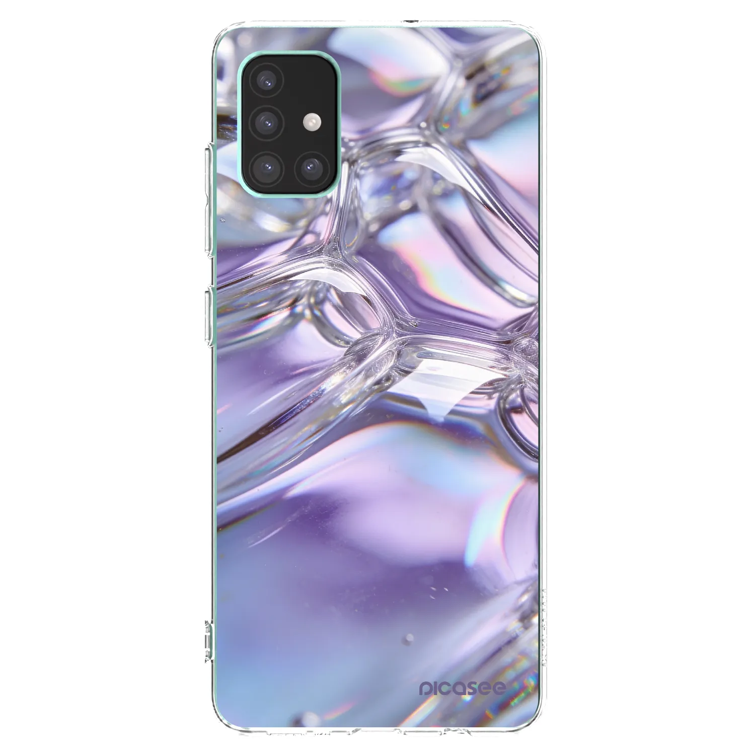 Picasee διαφανής θήκη σιλικόνης Samsung Galaxy M51 M515F - Iridescent bubbles