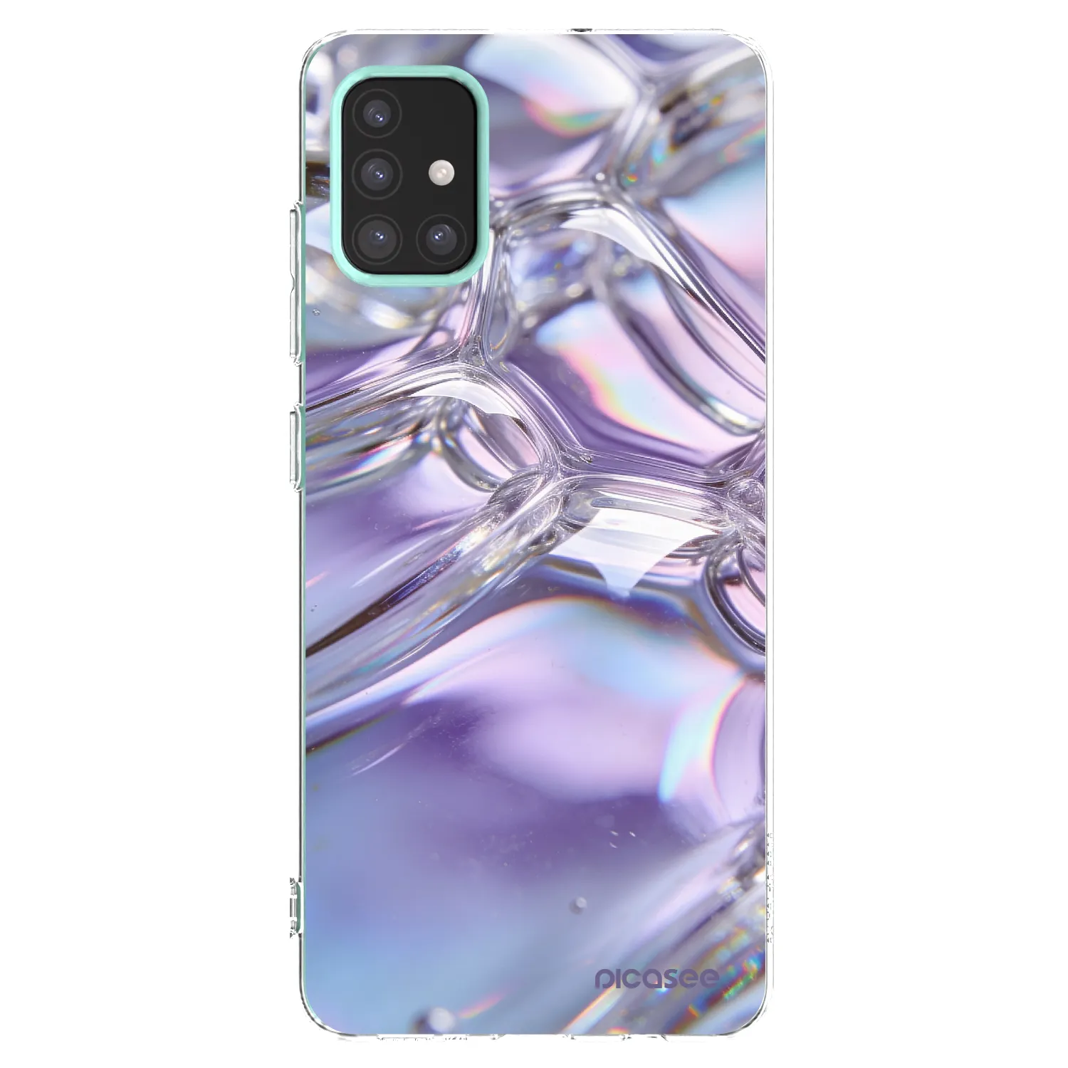 Picasee διαφανής θήκη σιλικόνης Samsung Galaxy M31s - Iridescent bubbles